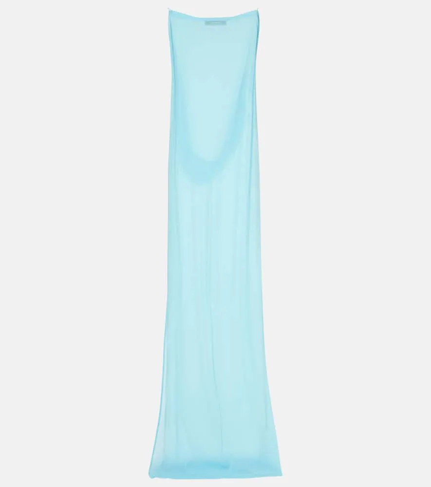 Jacquemus The Ameno silk-blend gown