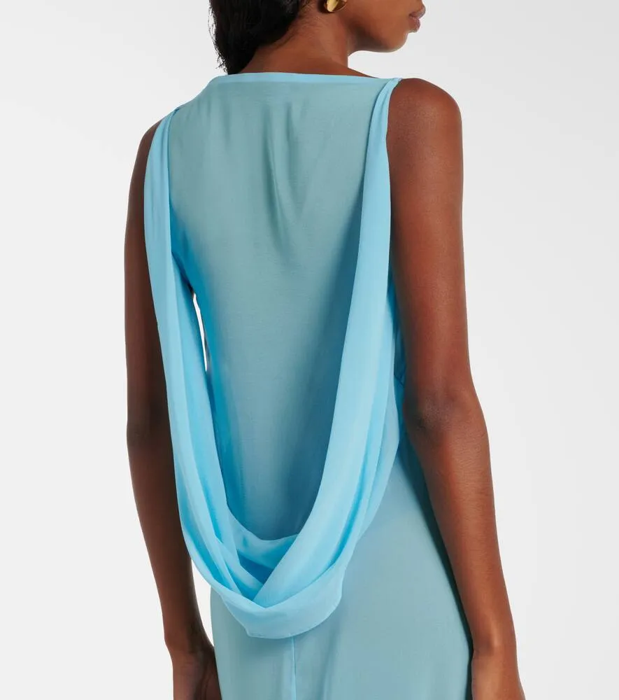 Jacquemus The Ameno silk-blend gown