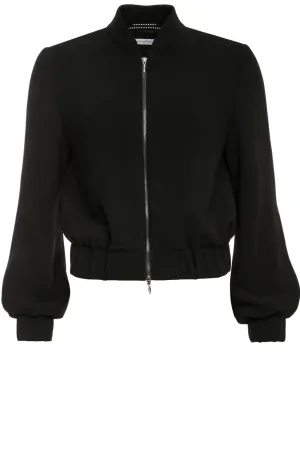 Kylie Black Bomber Jacket