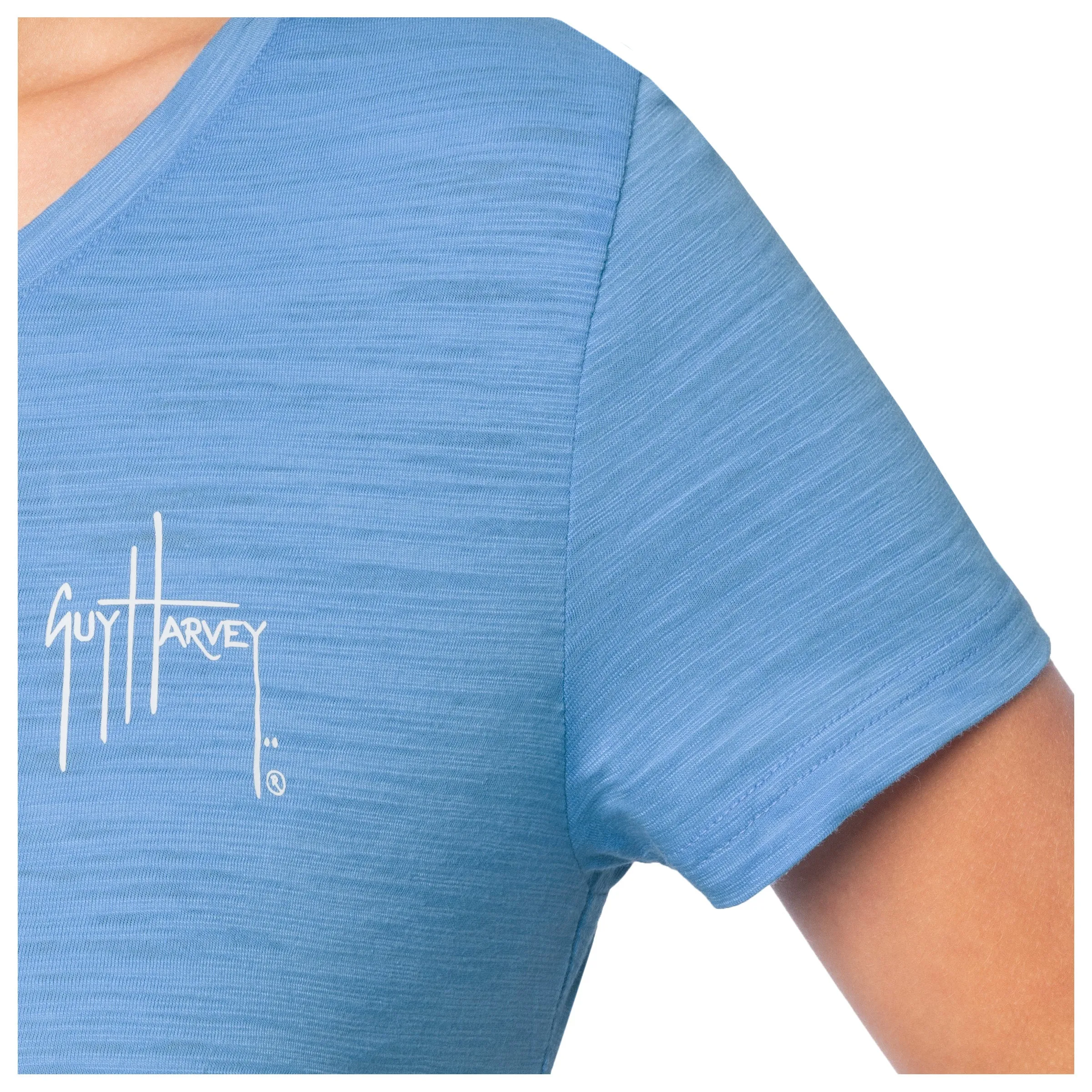 Ladies Anchored Relaxed V-Neck Top