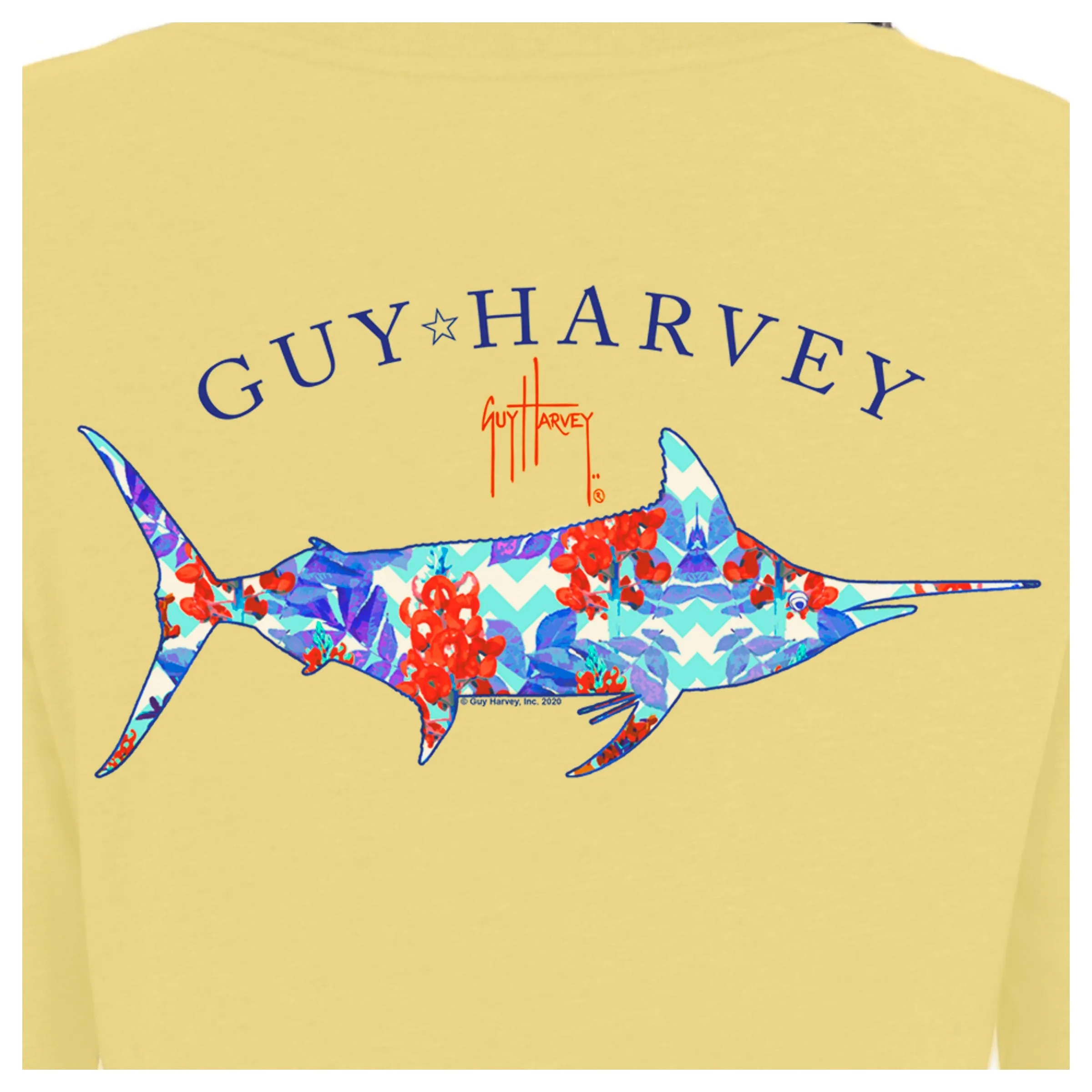 Ladies Fresh Floral Long Sleeve Yellow T-Shirt