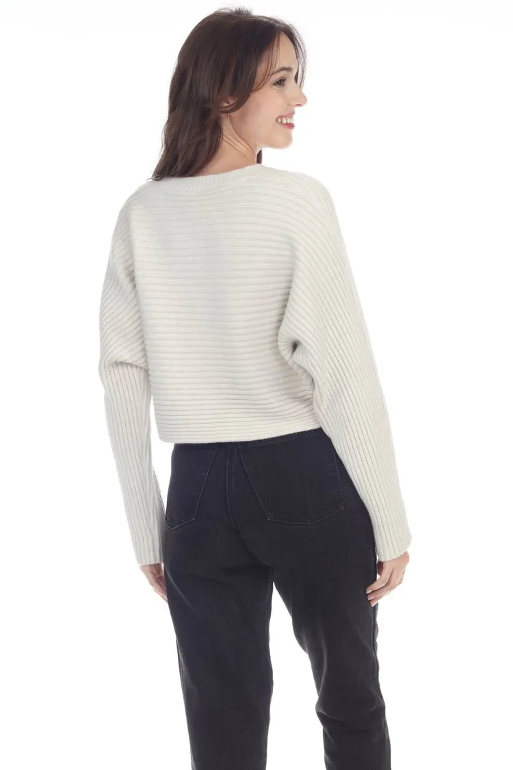 LAUREN RIBBED CARDI