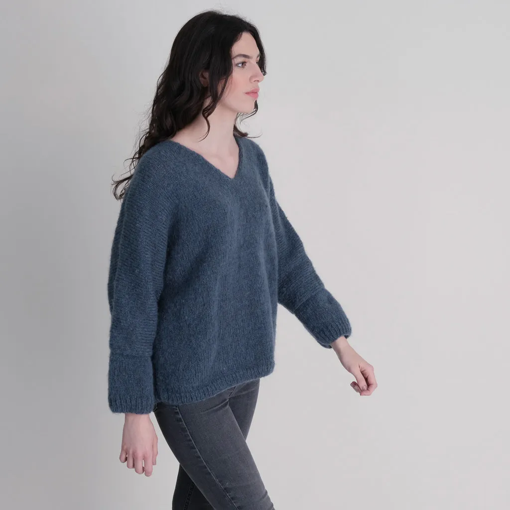 Leah V Neck Wool Jumper