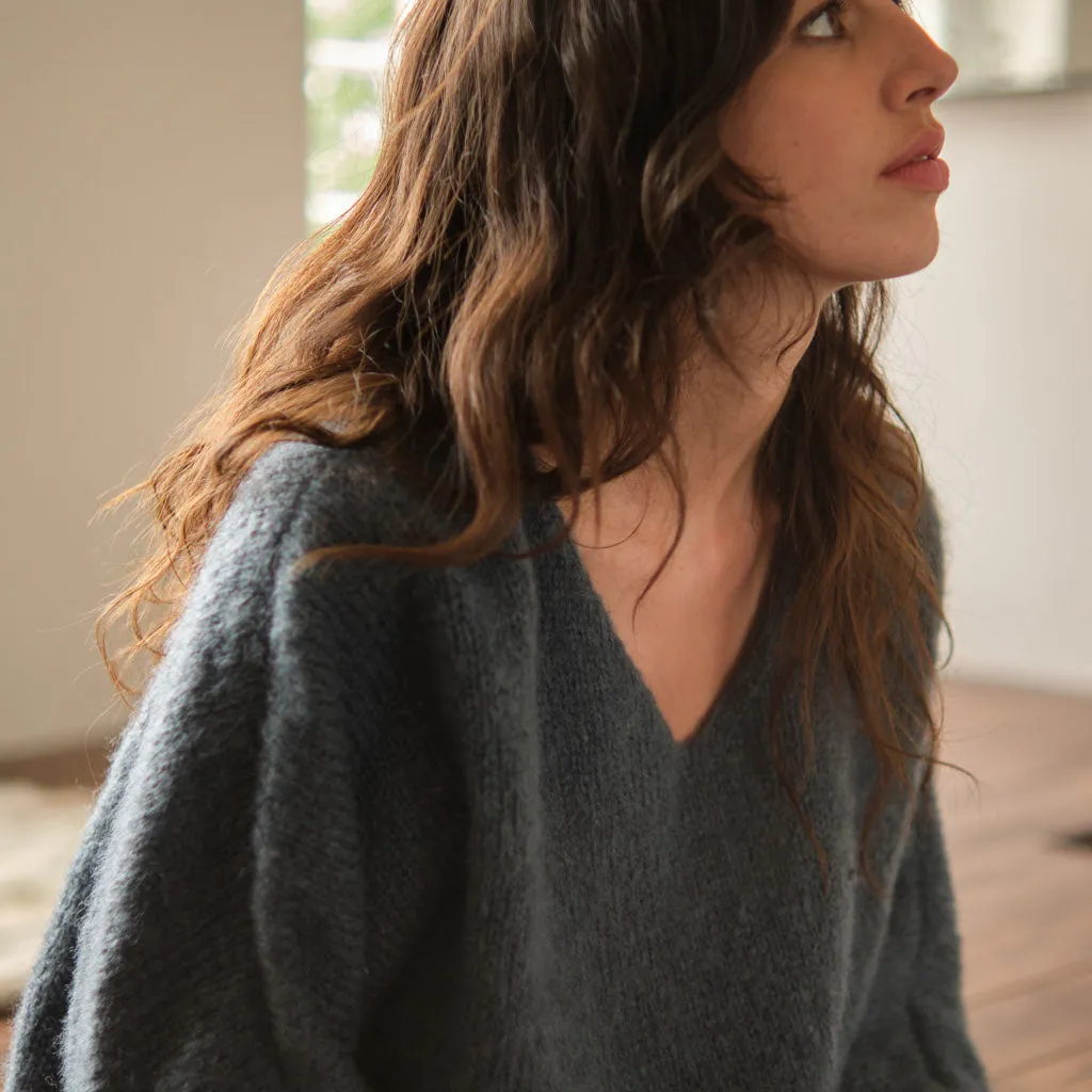 Leah V Neck Wool Jumper