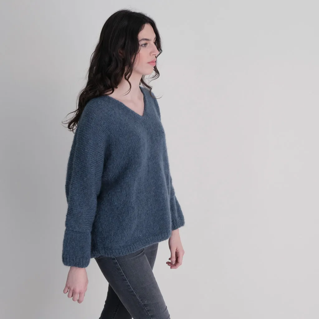 Leah V Neck Wool Jumper