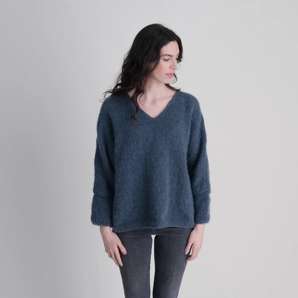 Leah V Neck Wool Jumper
