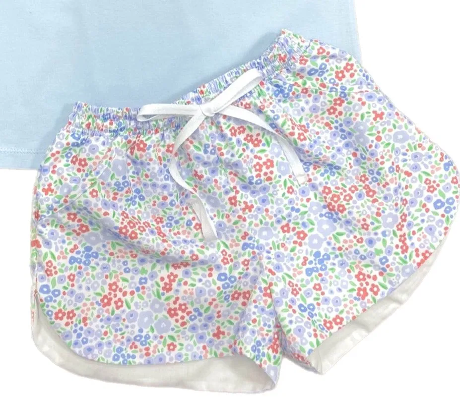 Libby Shorts | Patriotic Floral (12)