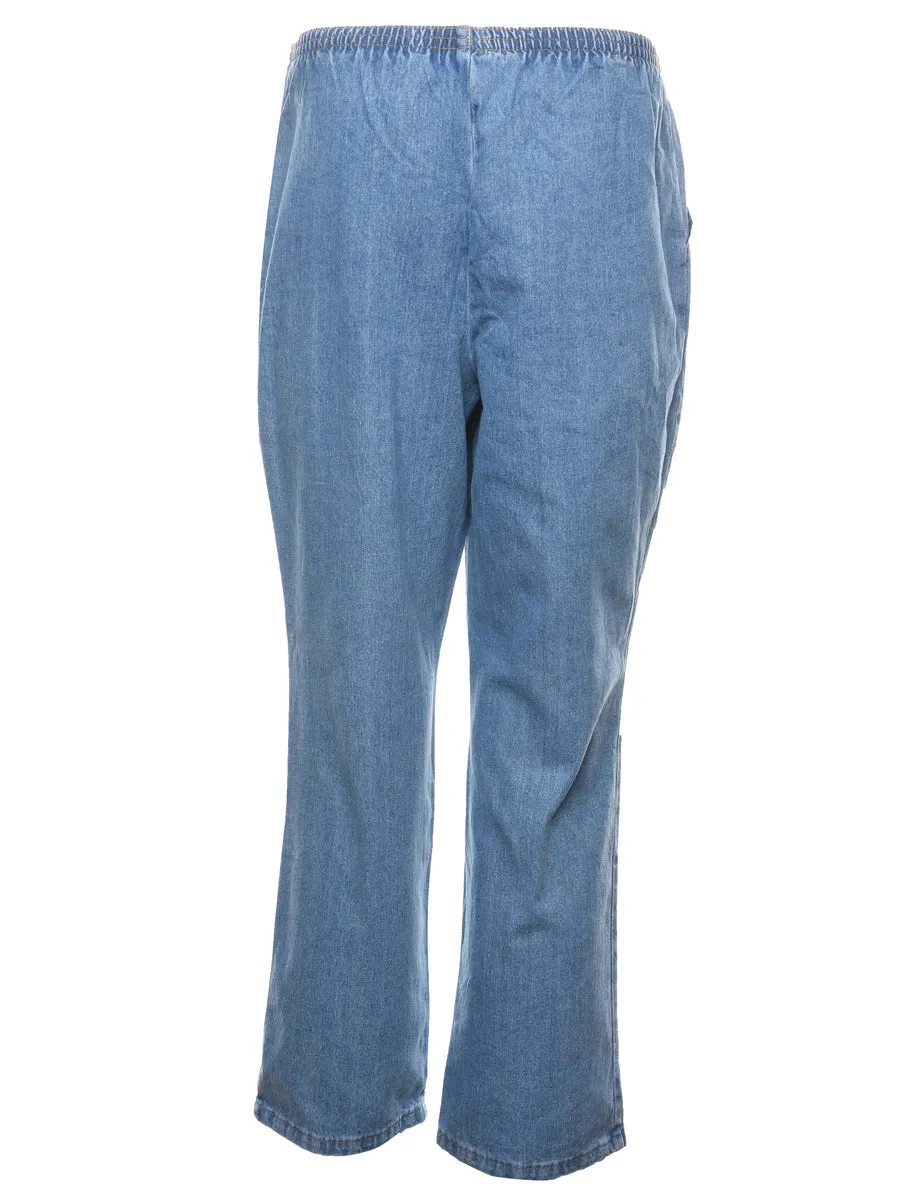 Light Wash Denim Trousers - W26 L29