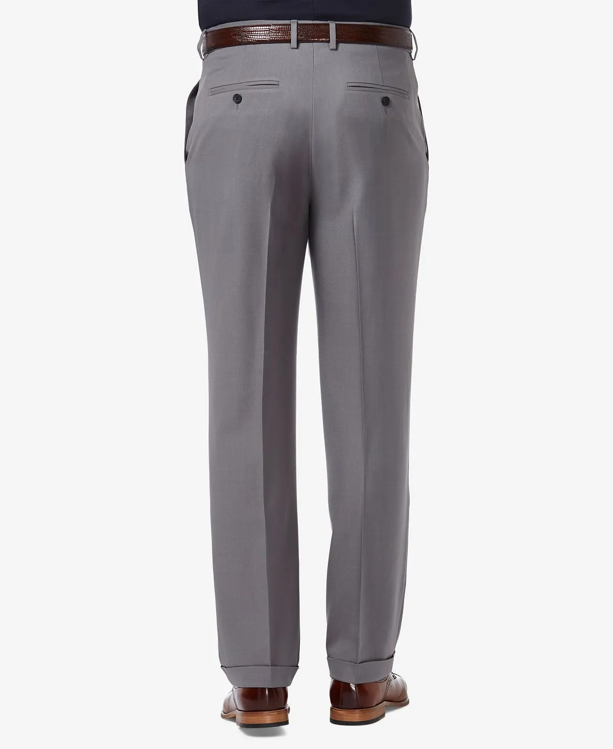 Men's Premium Plain Pleated Classic Pants Comfort Stretch Classic-Fit Haggar , multi