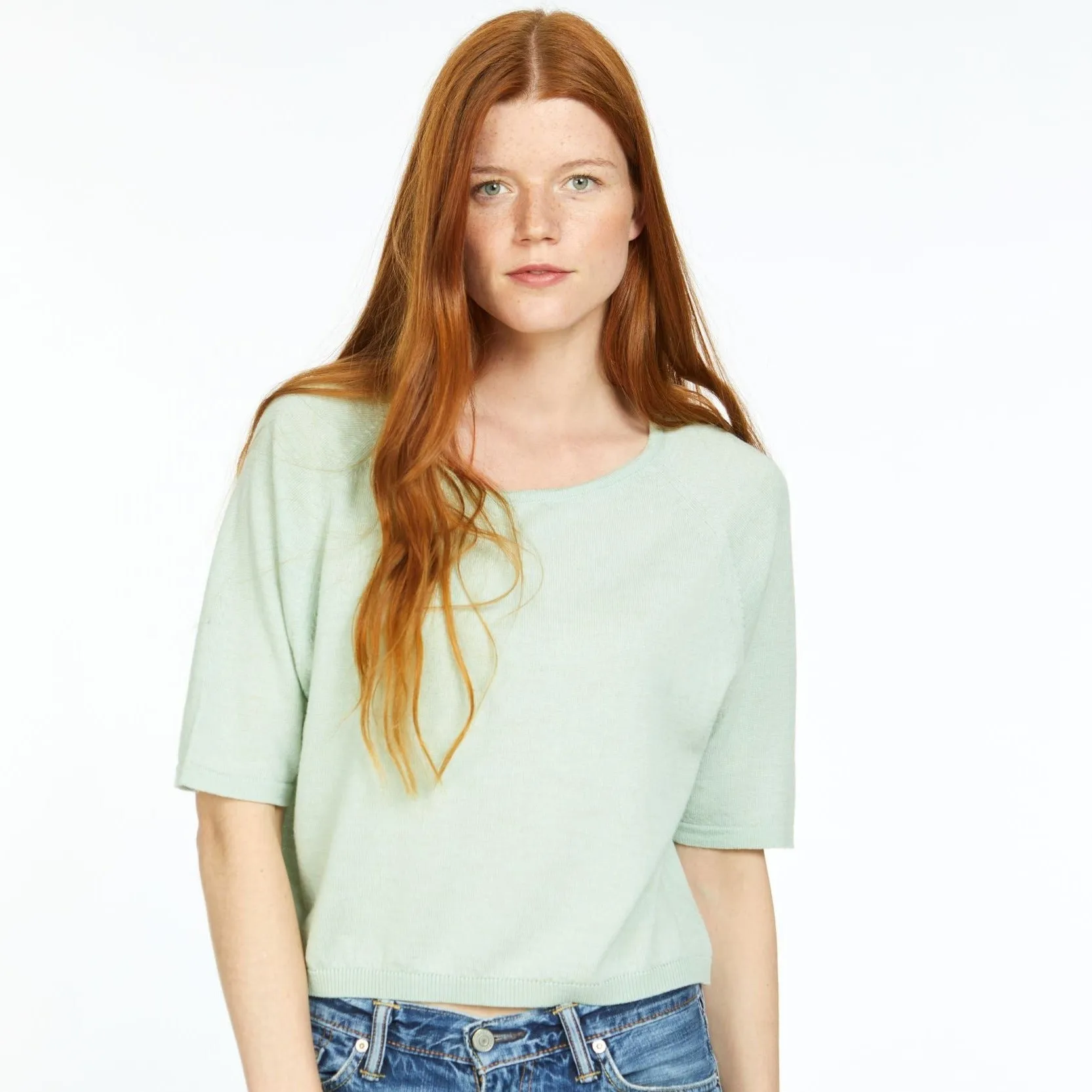 Meri Wide Sweater - Aqua