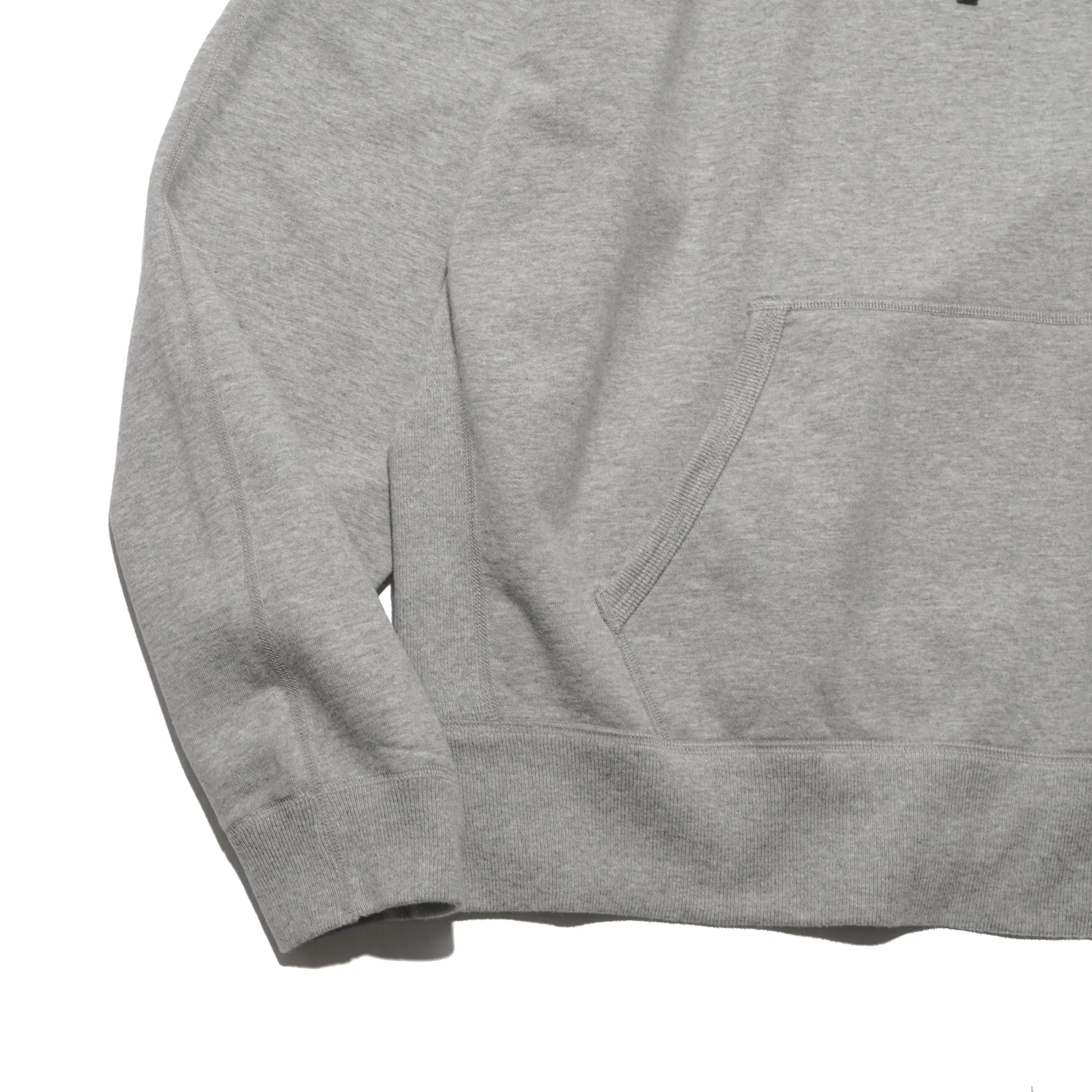 MIDWEIGHT TERRY RELAXED HOODIE "HEATHER GREY"