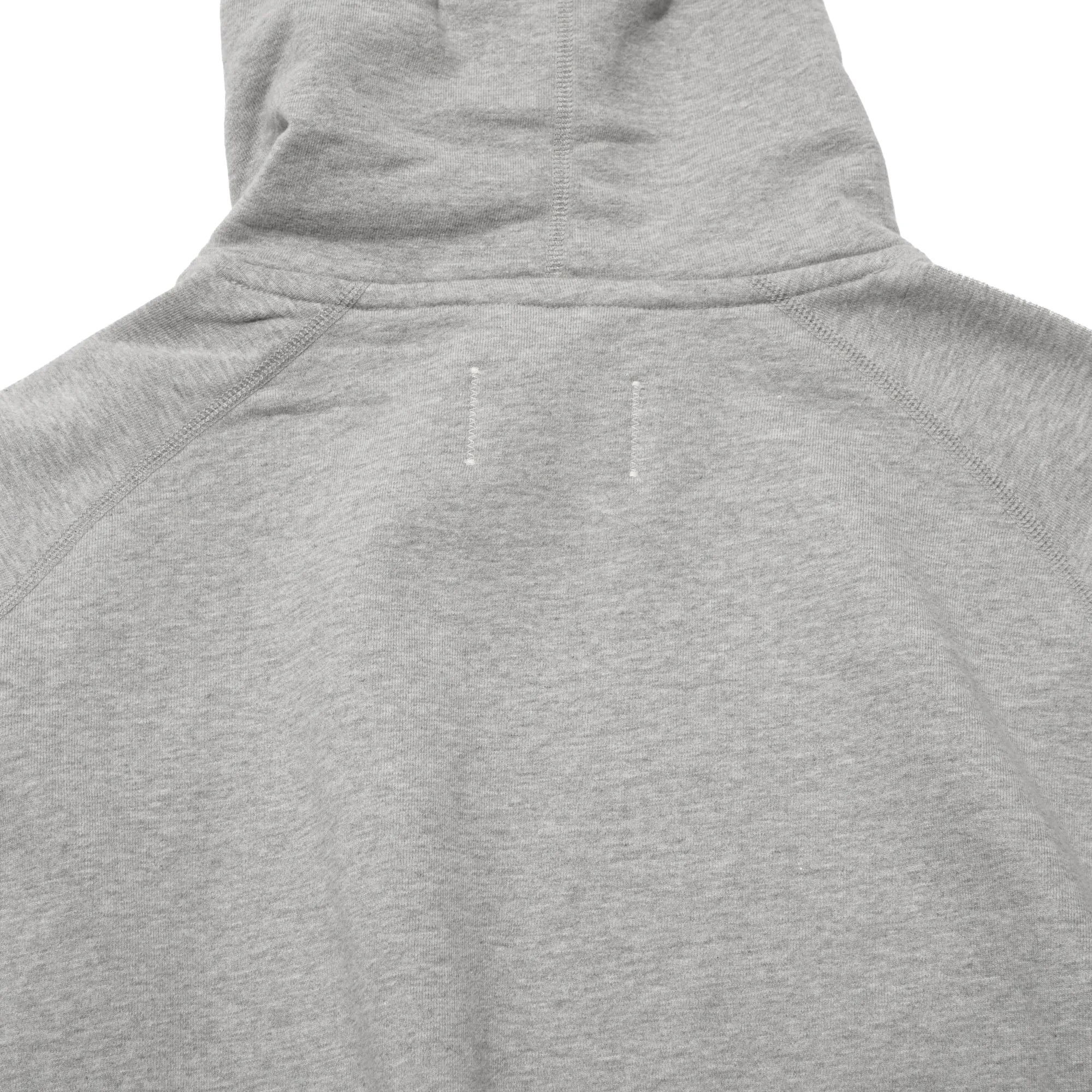 MIDWEIGHT TERRY RELAXED HOODIE "HEATHER GREY"