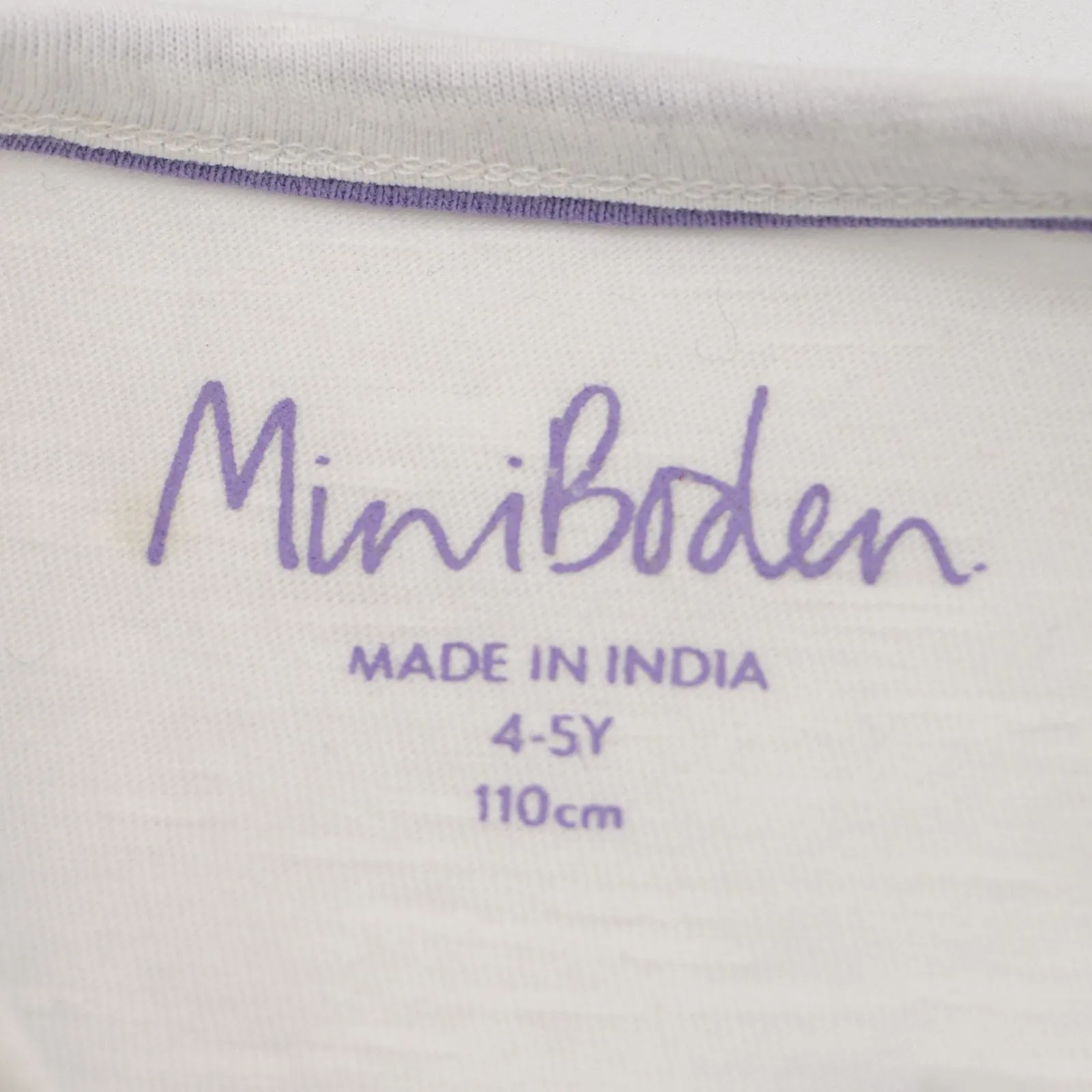 Mini Boden Girls T-Shirts White with Floral Aplique Sleeveless Summer Vest Tops