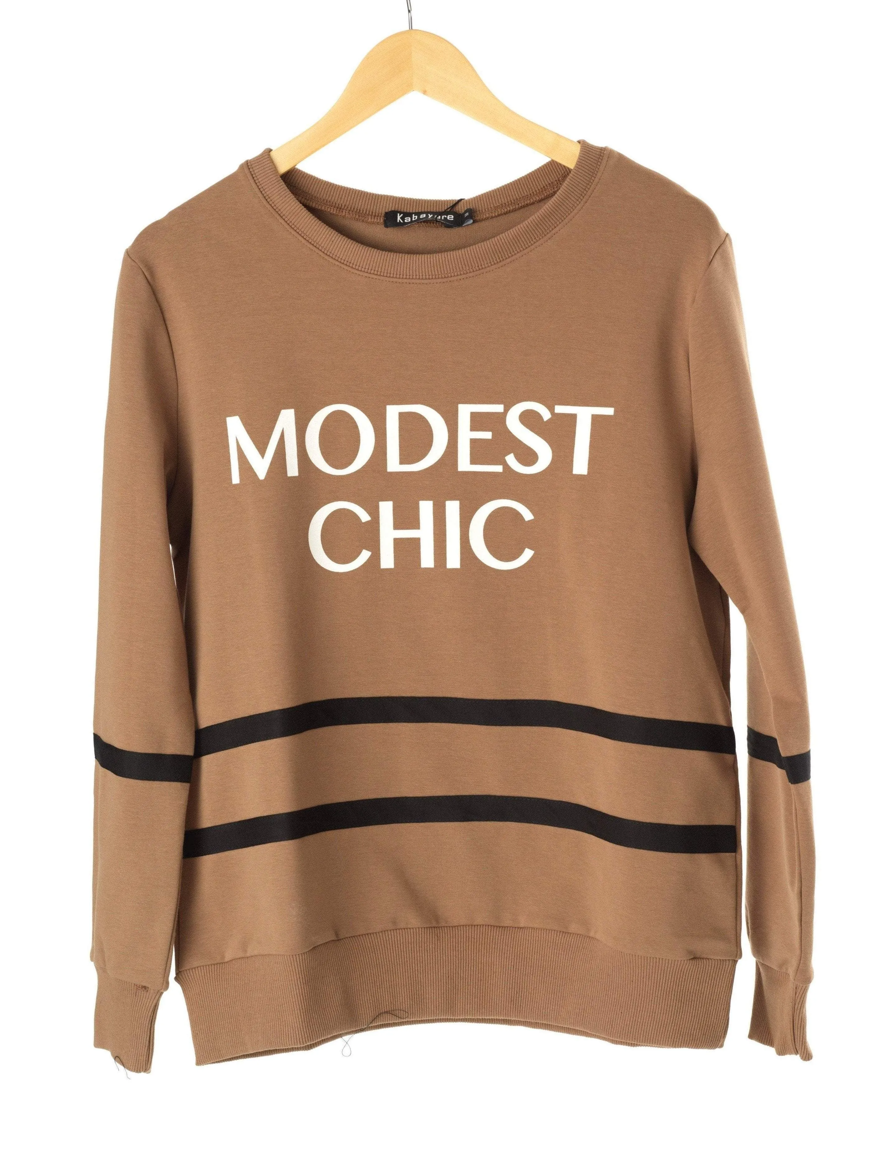 Mocha Modest Chic sweater