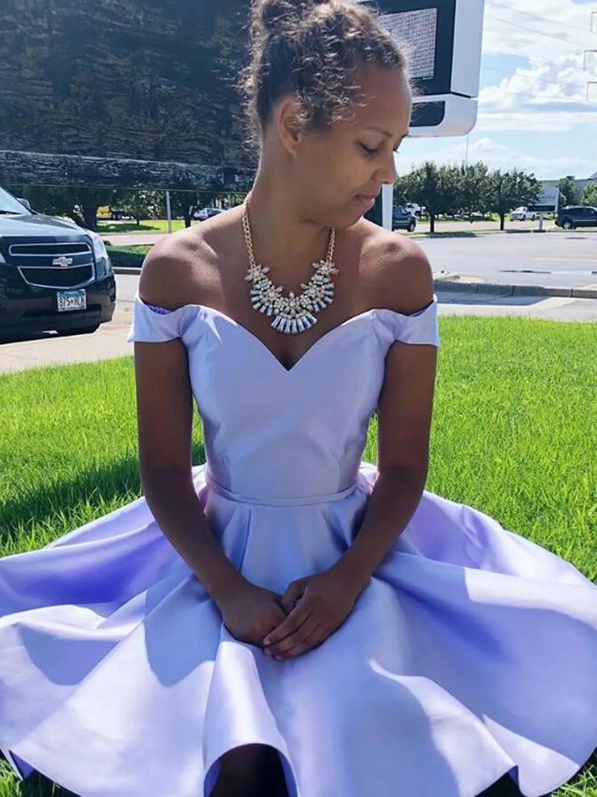 Off the Shoulder Short Purple Prom Dresses, Off Shoulder Short Purple Graduation Homecoming Dresses