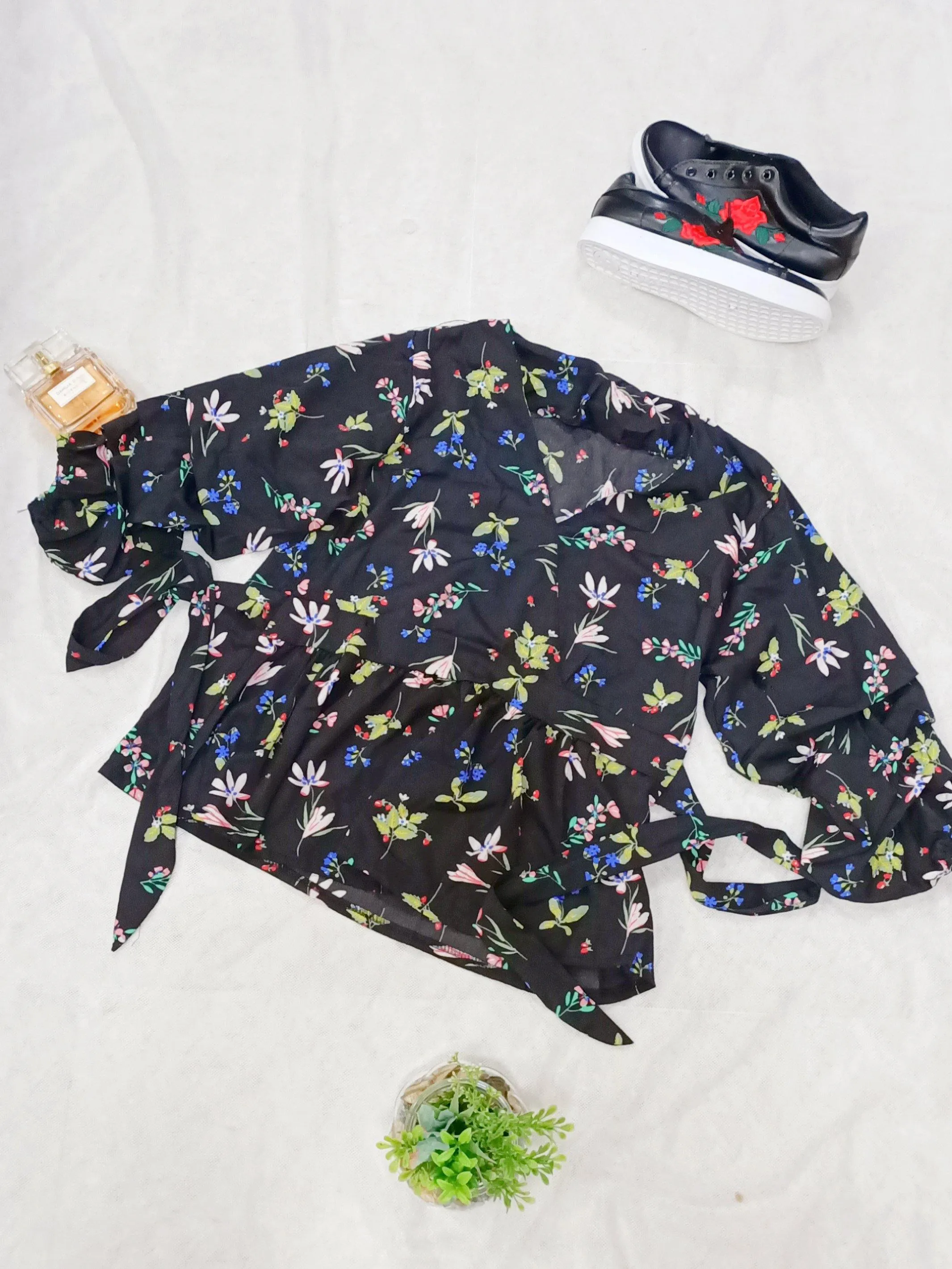 Peplum Floral Tops - Grace