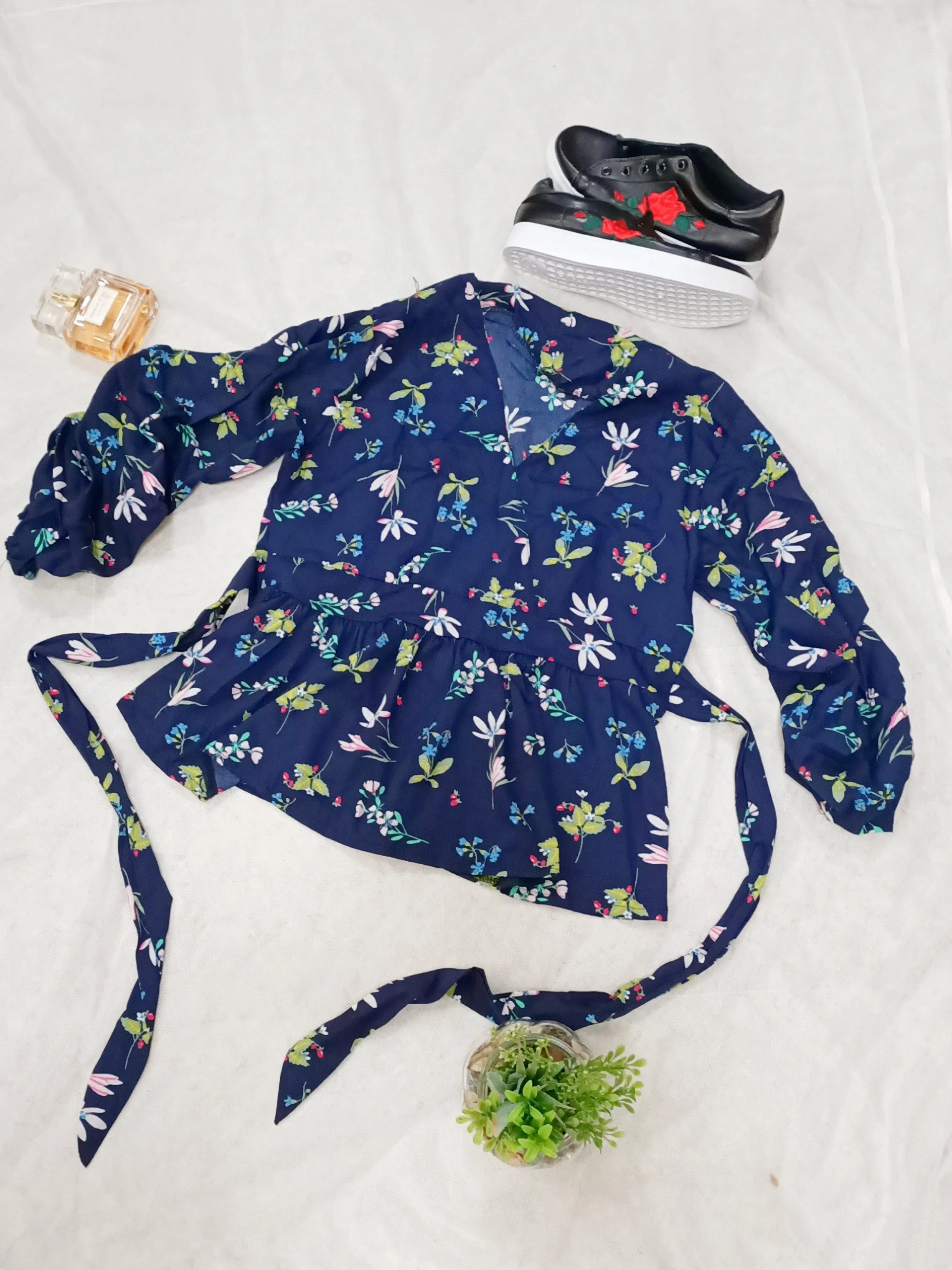 Peplum Floral Tops - Grace