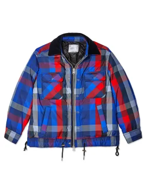 Plaid Padded Blouson