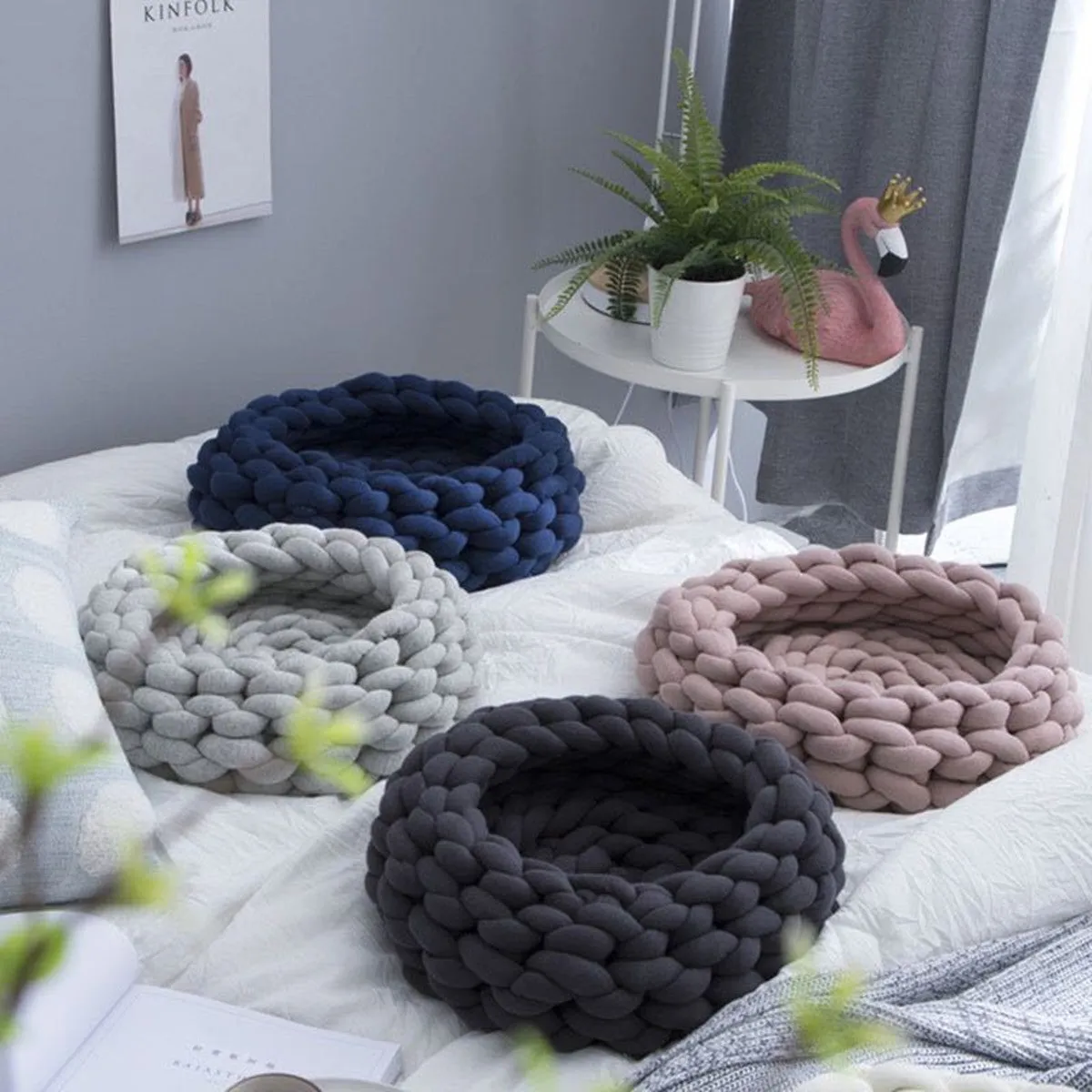 Poppy Crafts Super Chunky Hand Knitting Yarn 500g - Navy