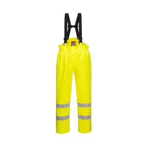 Portwest Bizflame Rain Unlined Hi-Vis FR Trousers S780