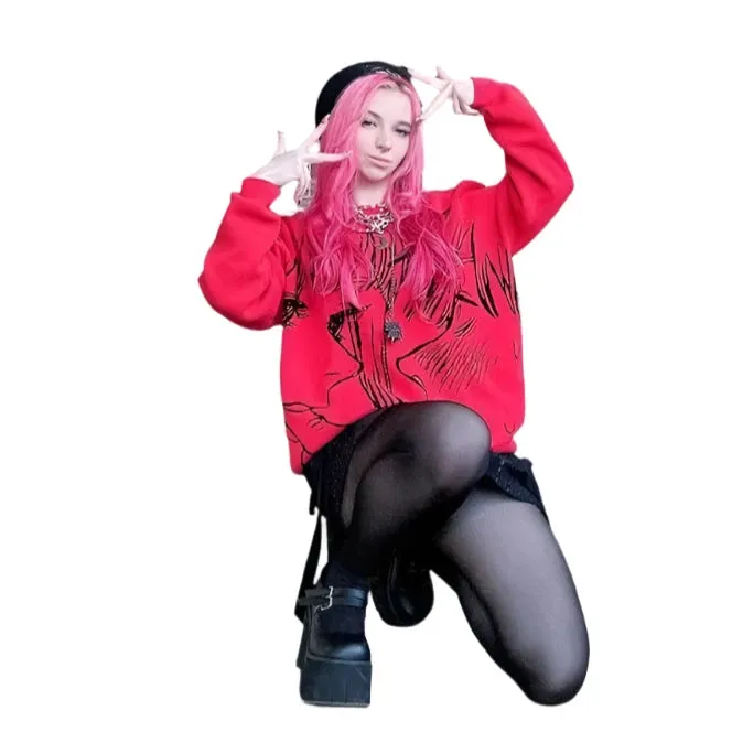 "CONTROL FREAK" - Makima   Denji - Chainsaw Man Anime Sweater