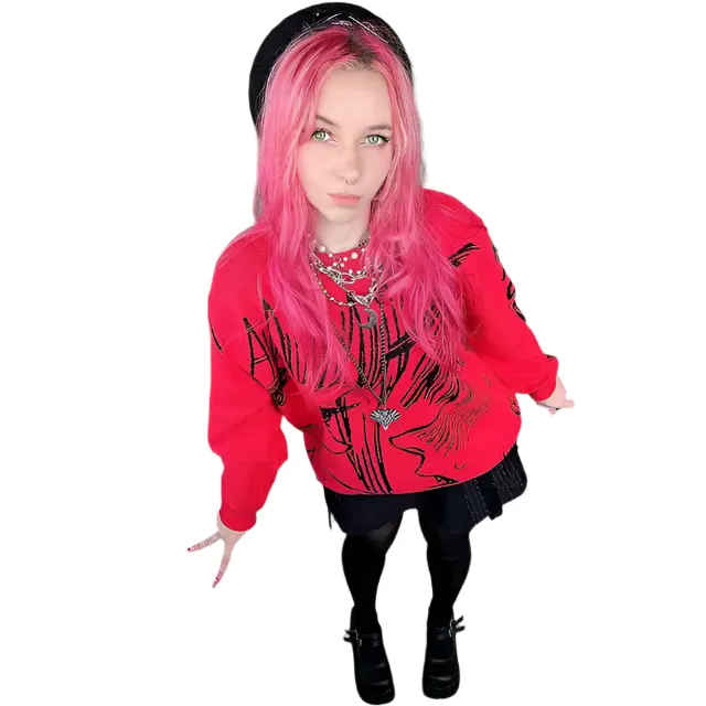"CONTROL FREAK" - Makima   Denji - Chainsaw Man Anime Sweater