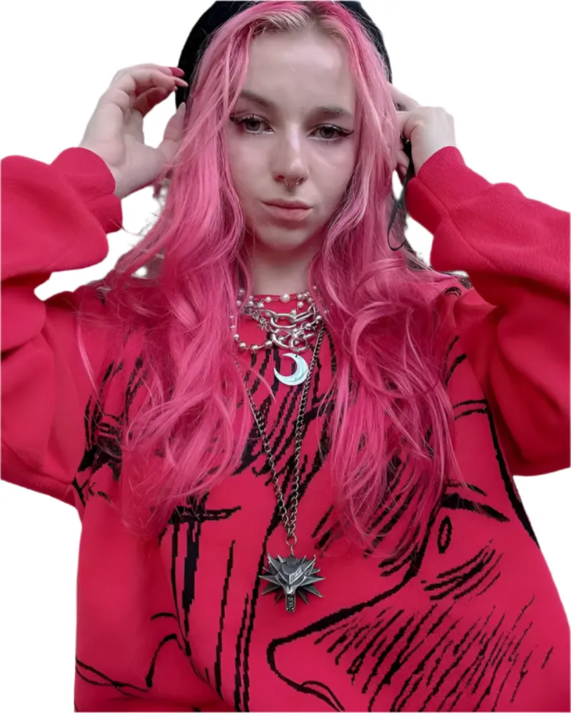 "CONTROL FREAK" - Makima   Denji - Chainsaw Man Anime Sweater