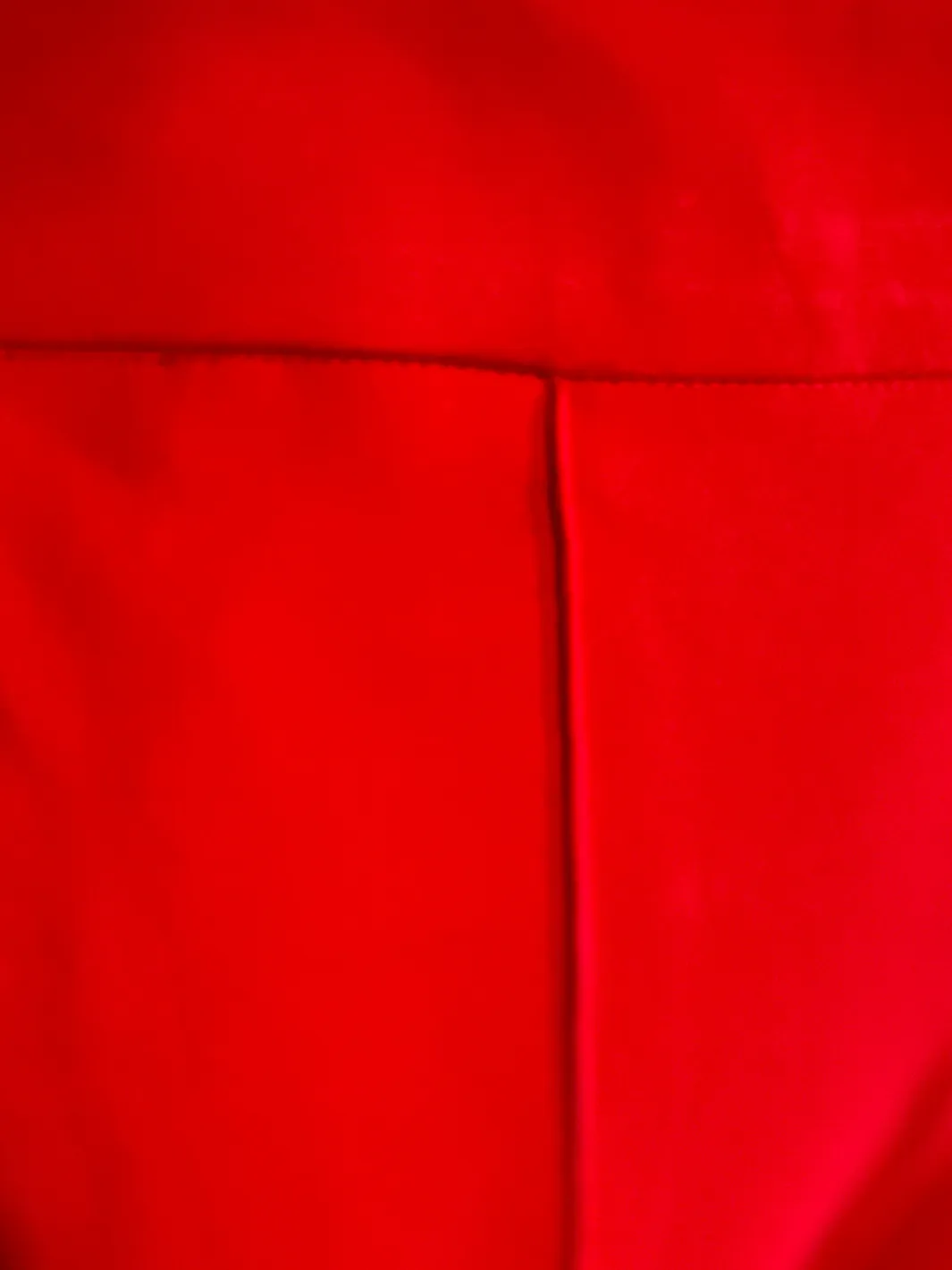 Red Straight Leg Trousers