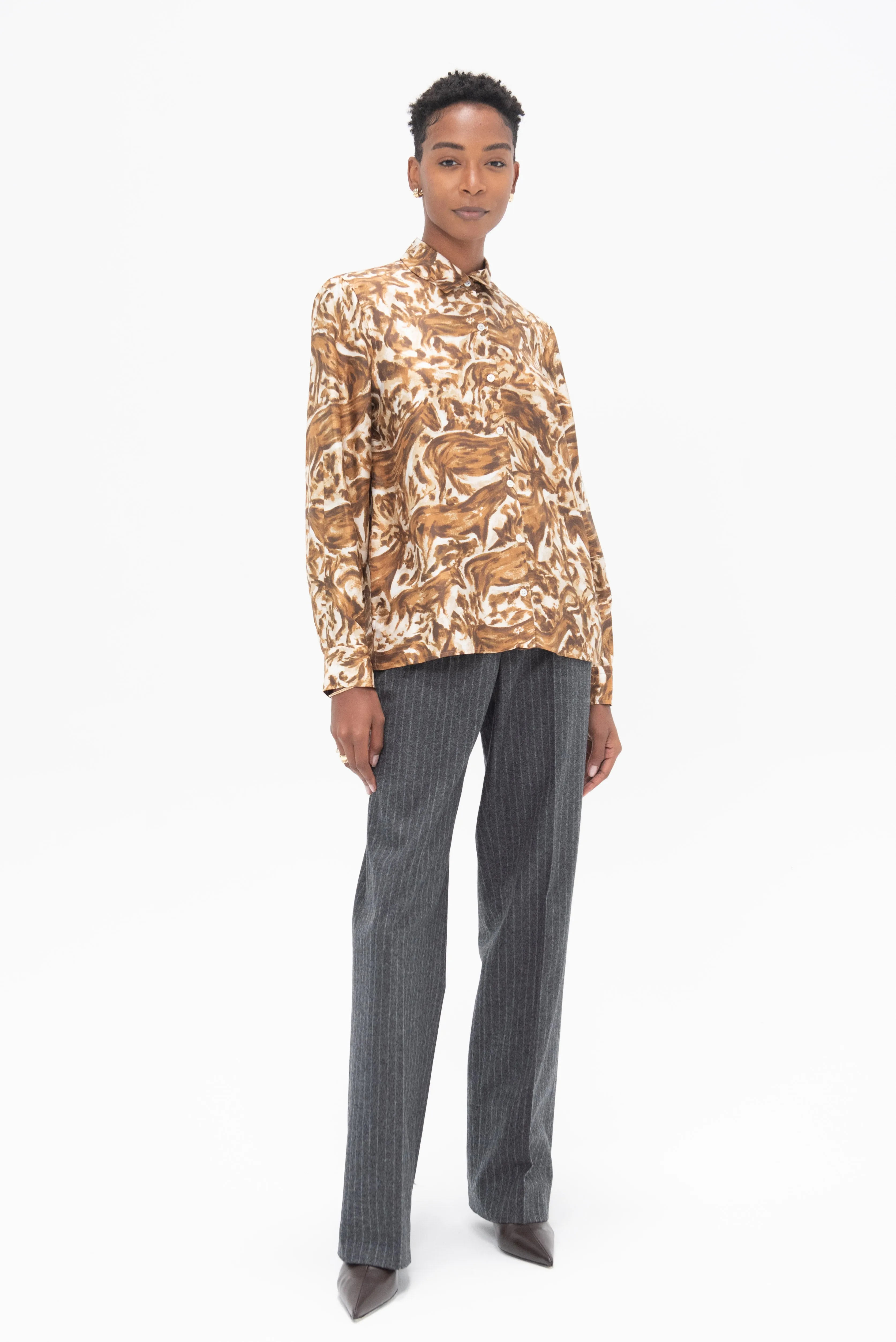 Relaxed Shirt, Brown