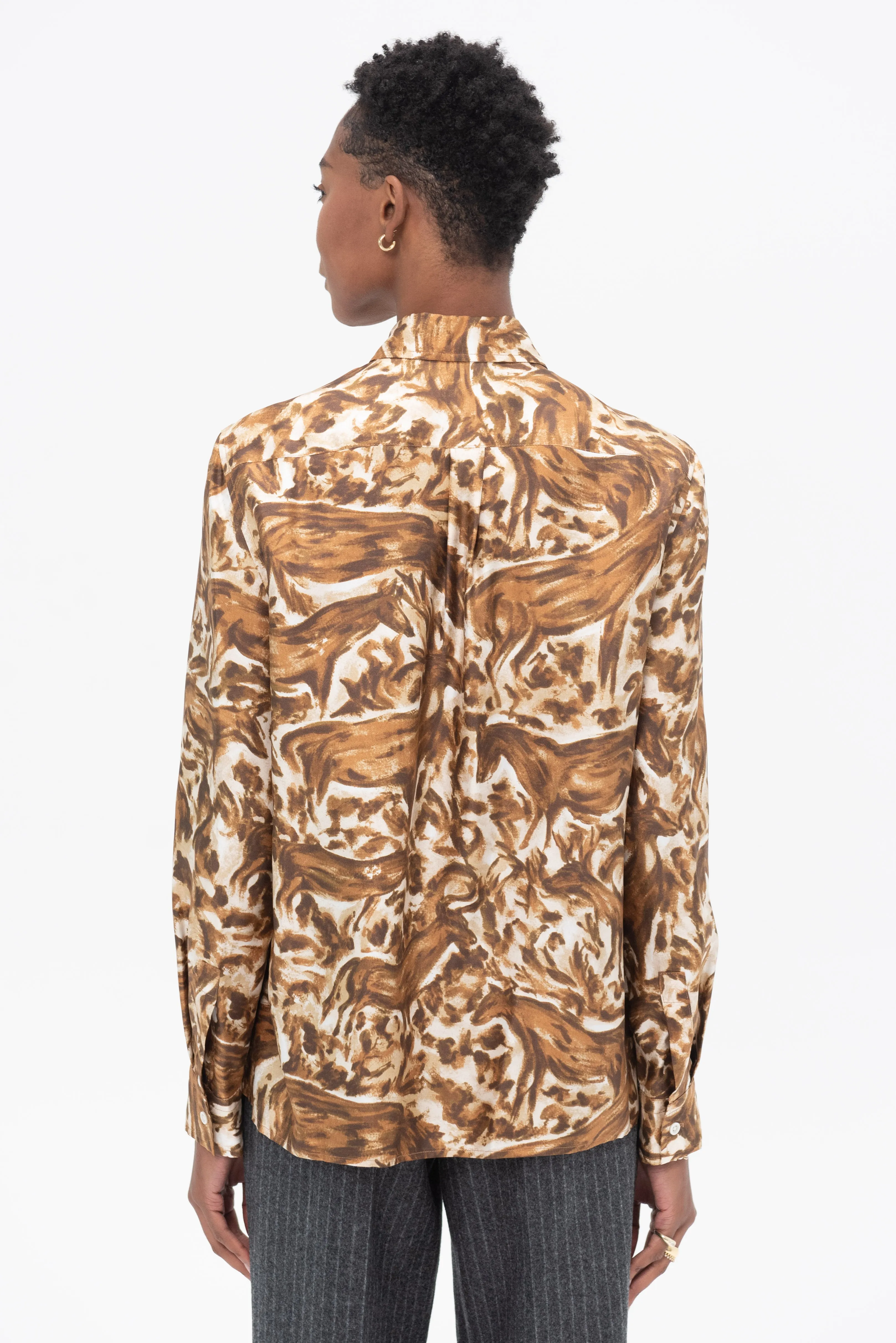 Relaxed Shirt, Brown