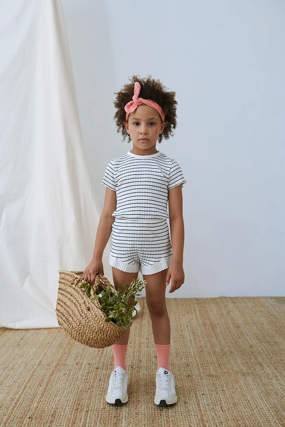 RIB STRIPE SHORTS