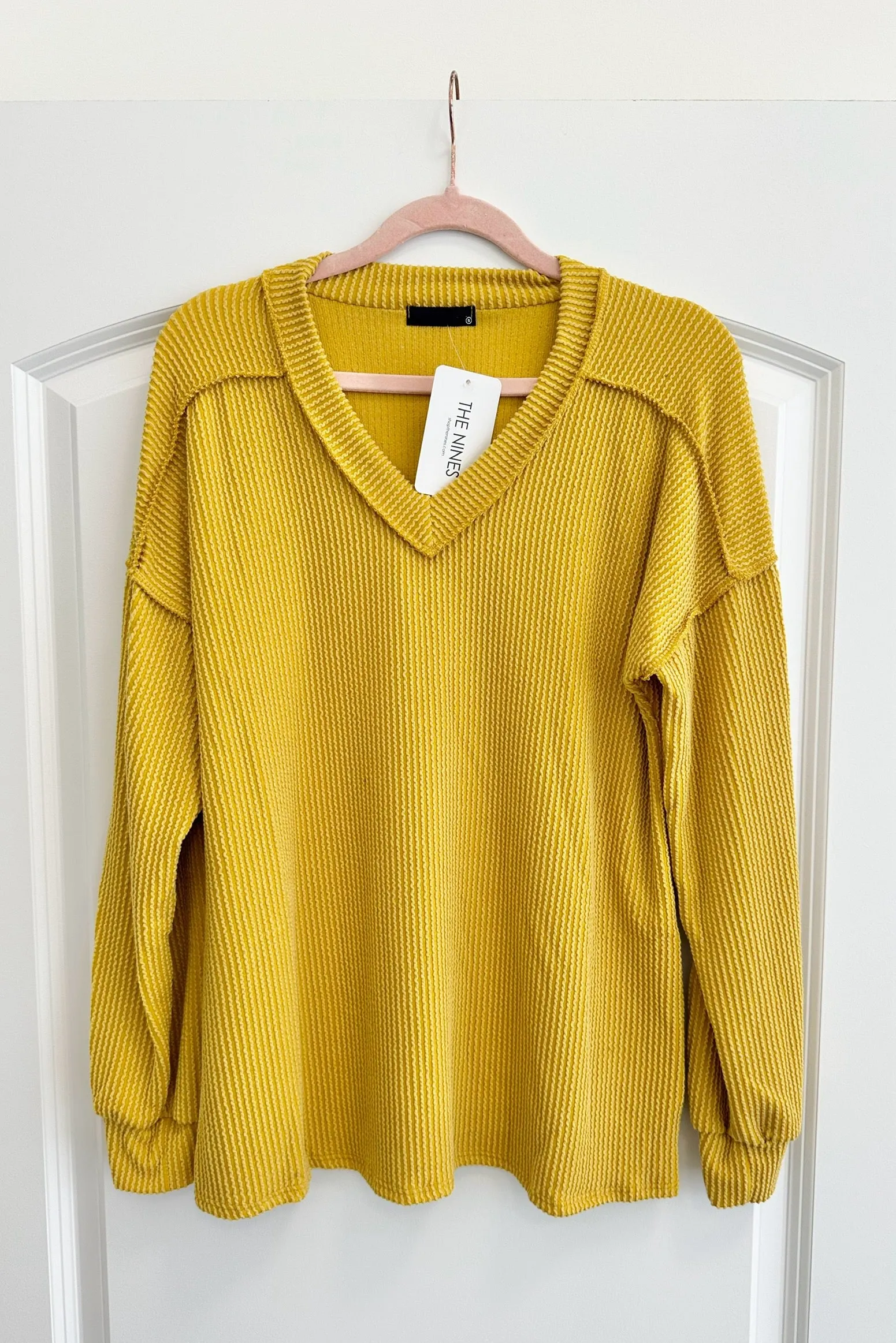 Ribbed Vneck Tops- 6 Colors!