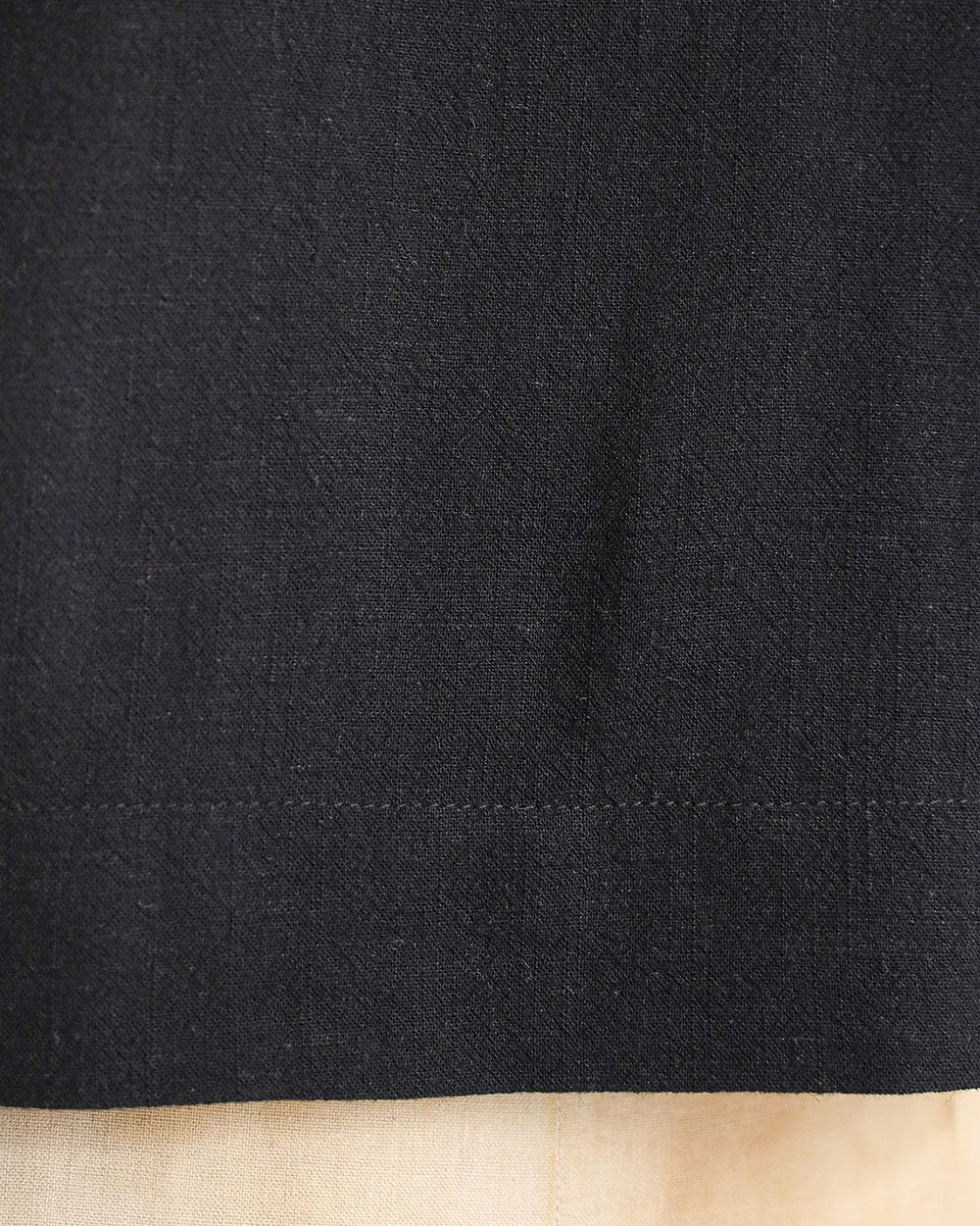 Riley Linen Top - Black