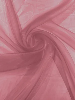 Rose 58/60"Wide 100% Polyester Soft Light Weight, Sheer Crystal Organza Fabric Sold By The Yard