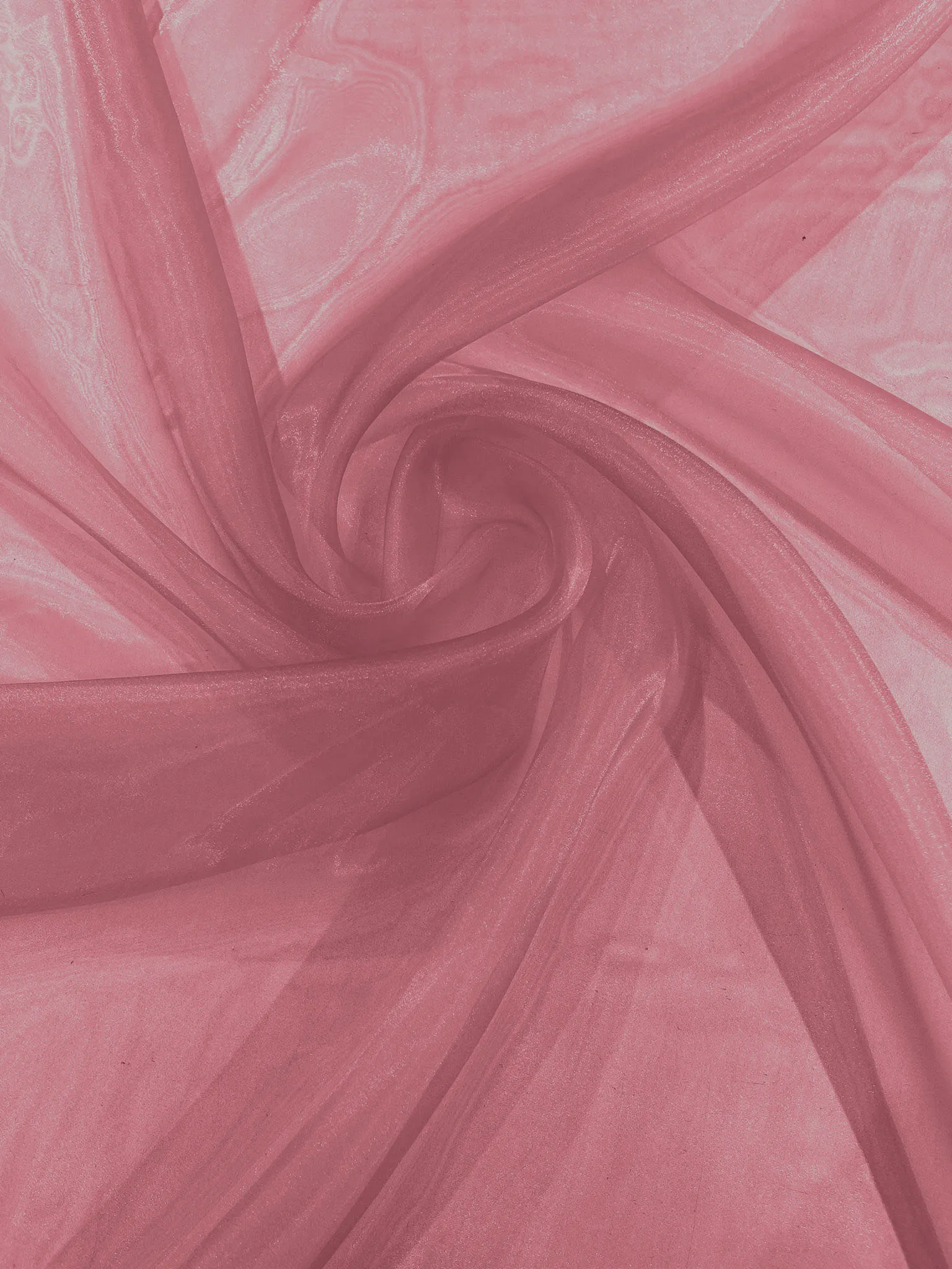 Rose 58/60"Wide 100% Polyester Soft Light Weight, Sheer Crystal Organza Fabric Sold By The Yard