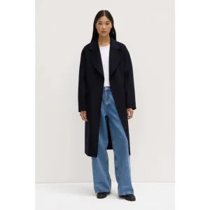 Sadie Single Breasted Wool Coat | Midnight
