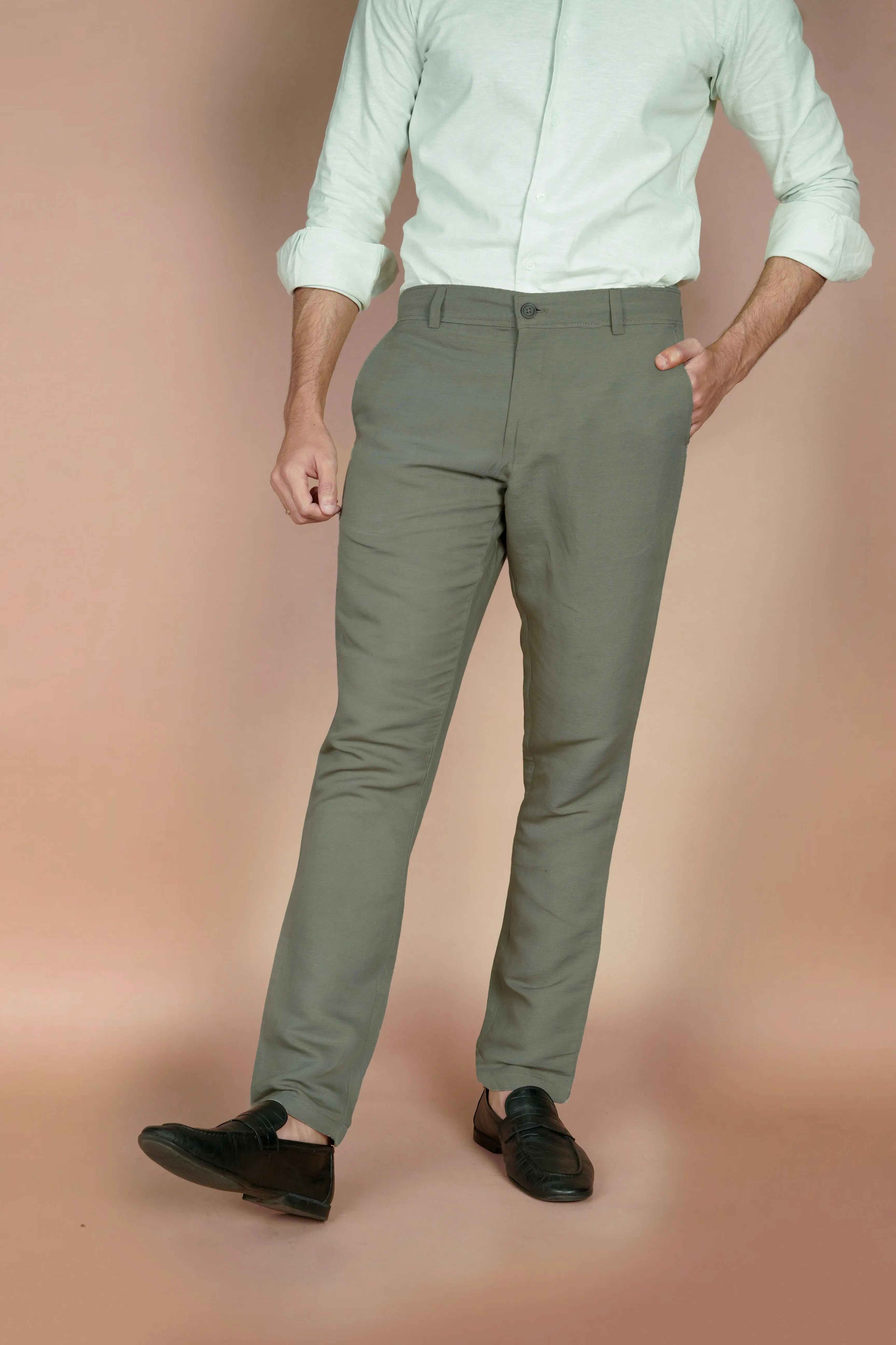 Sage Green Linen Trousers