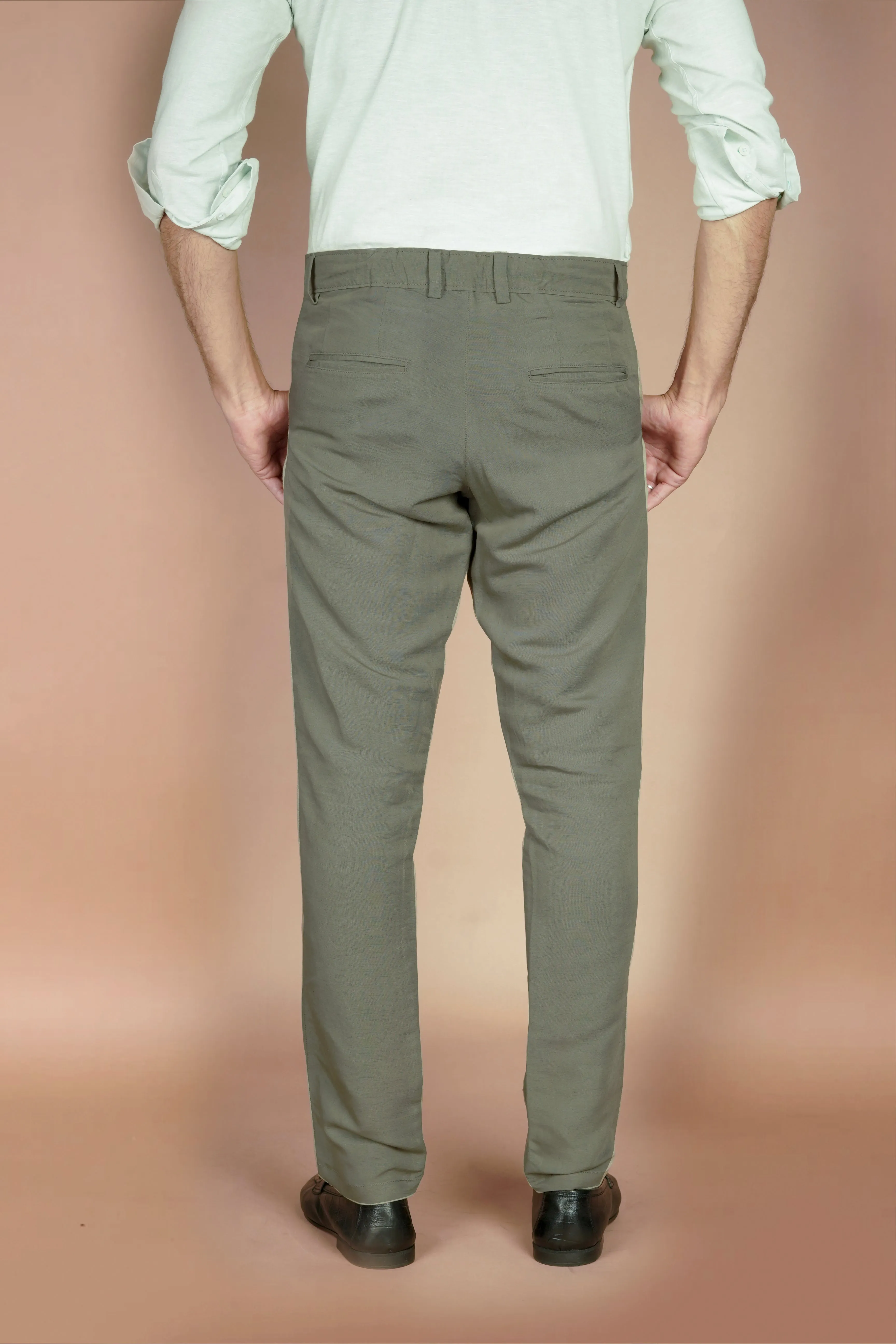 Sage Green Linen Trousers