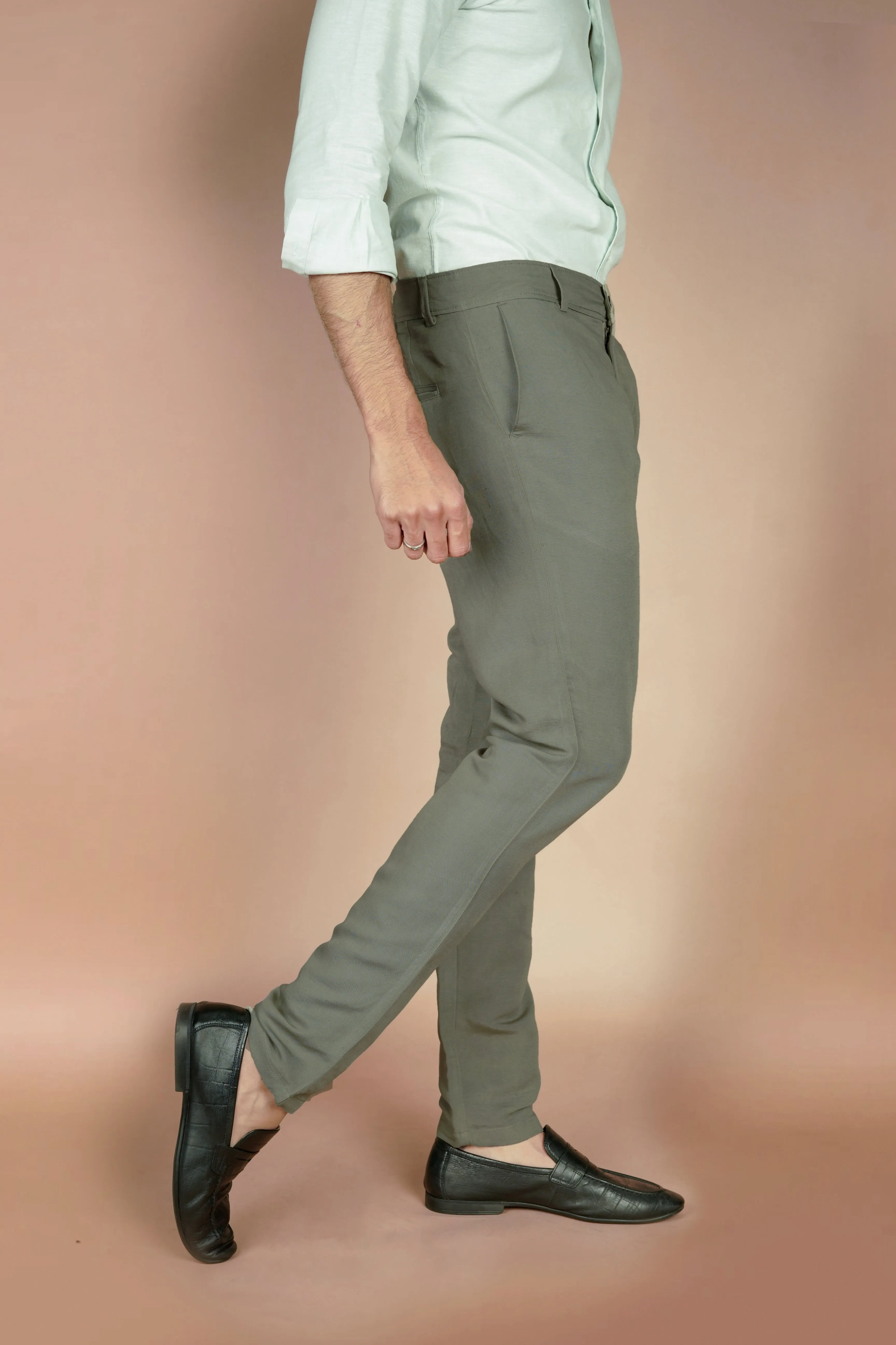 Sage Green Linen Trousers