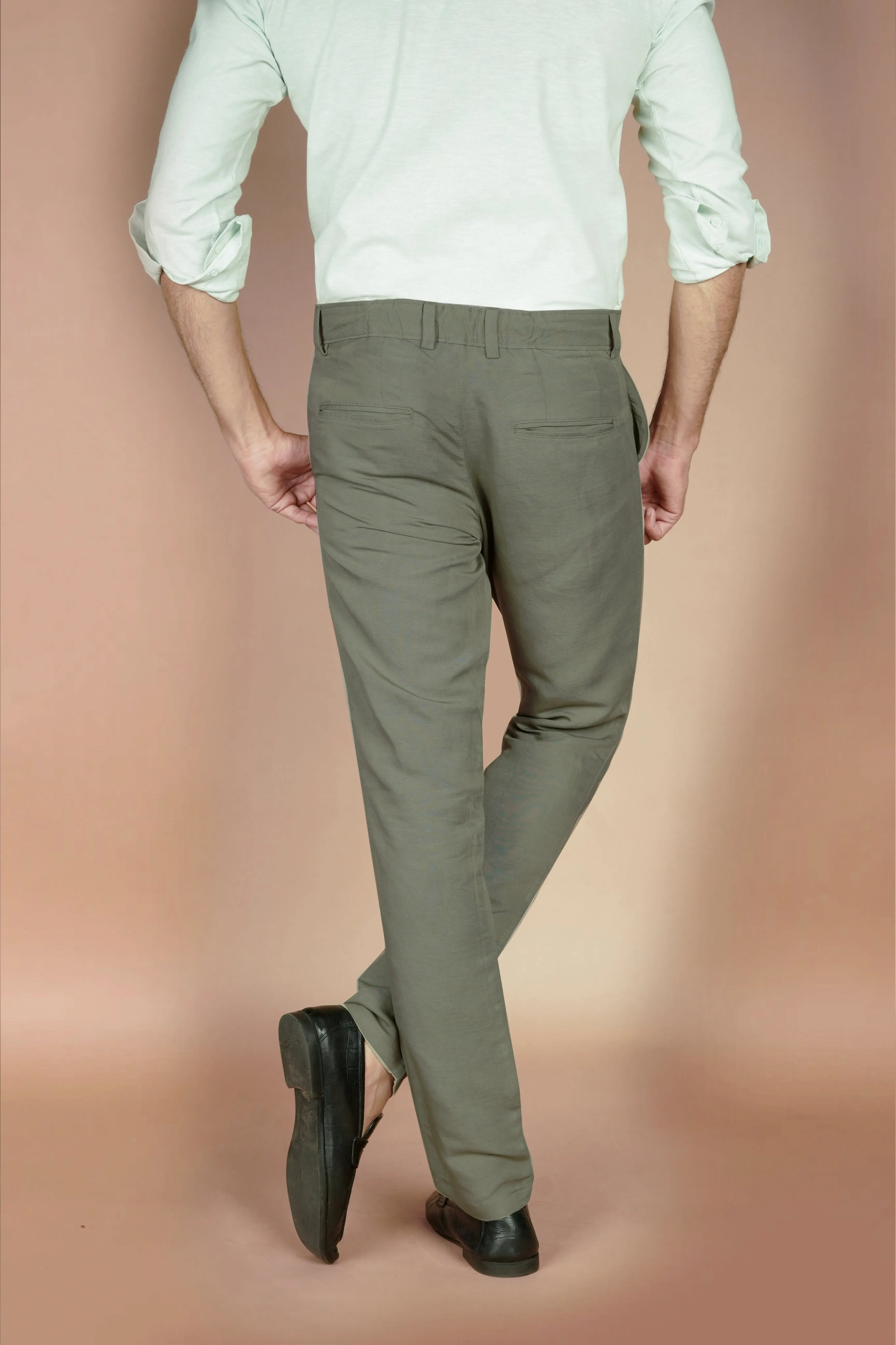 Sage Green Linen Trousers