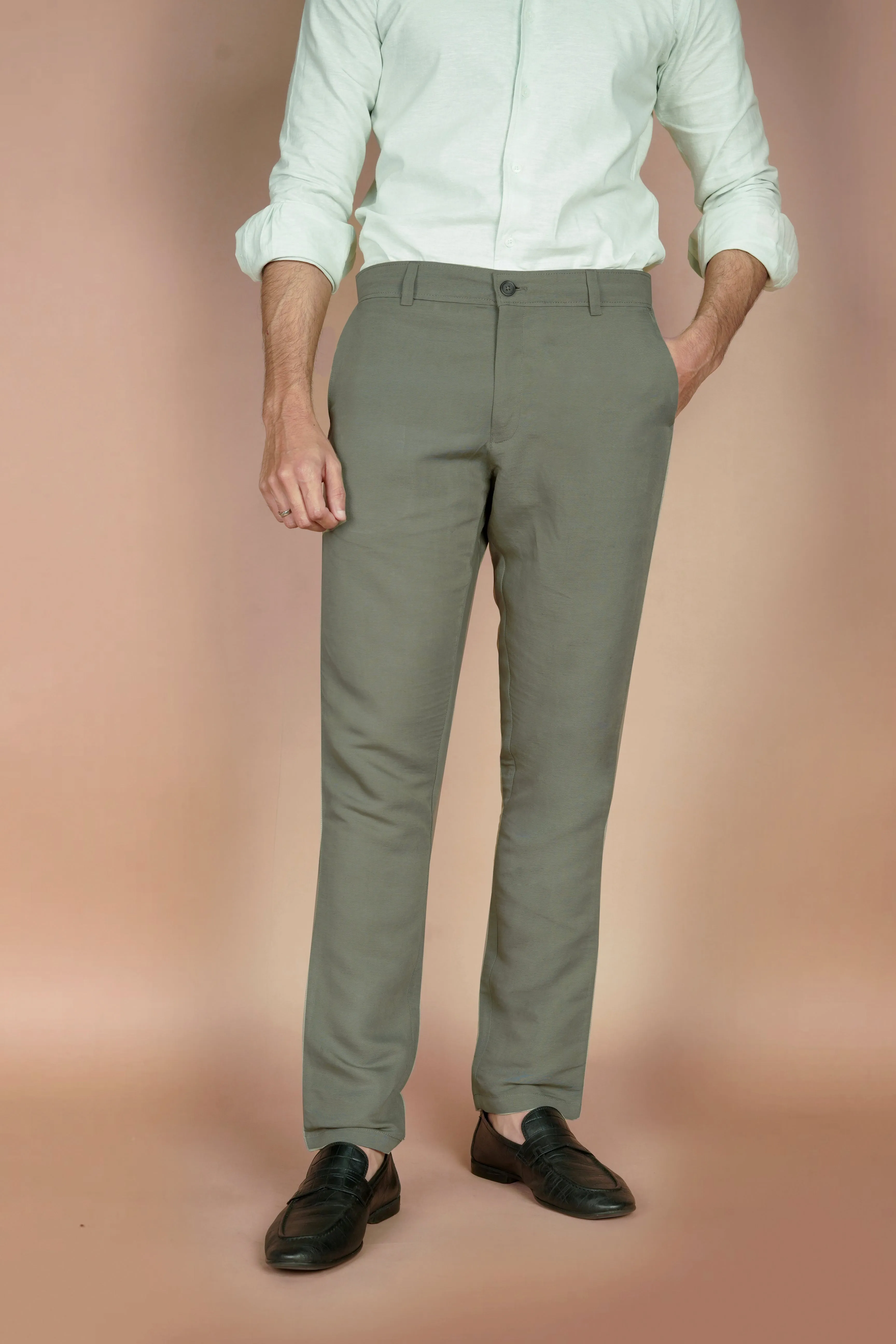 Sage Green Linen Trousers