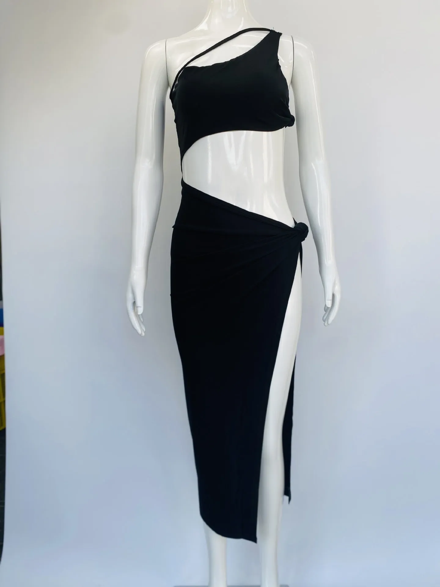 Sexy Cut Out Slits Halter Dress