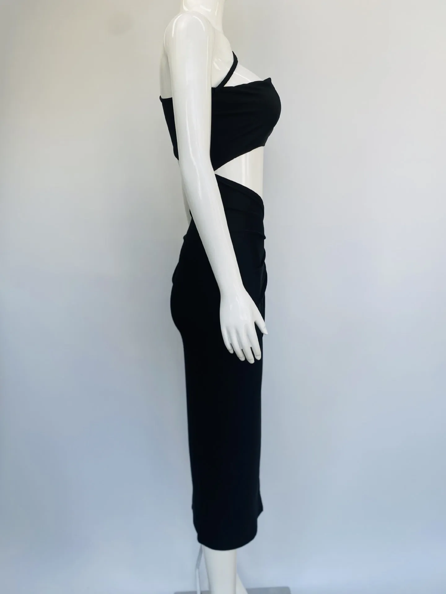Sexy Cut Out Slits Halter Dress