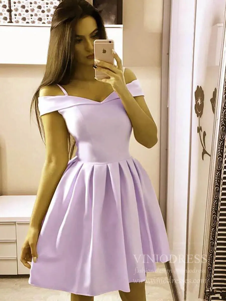 Simple Light Blue Graduation Dresses with Straps SD1141