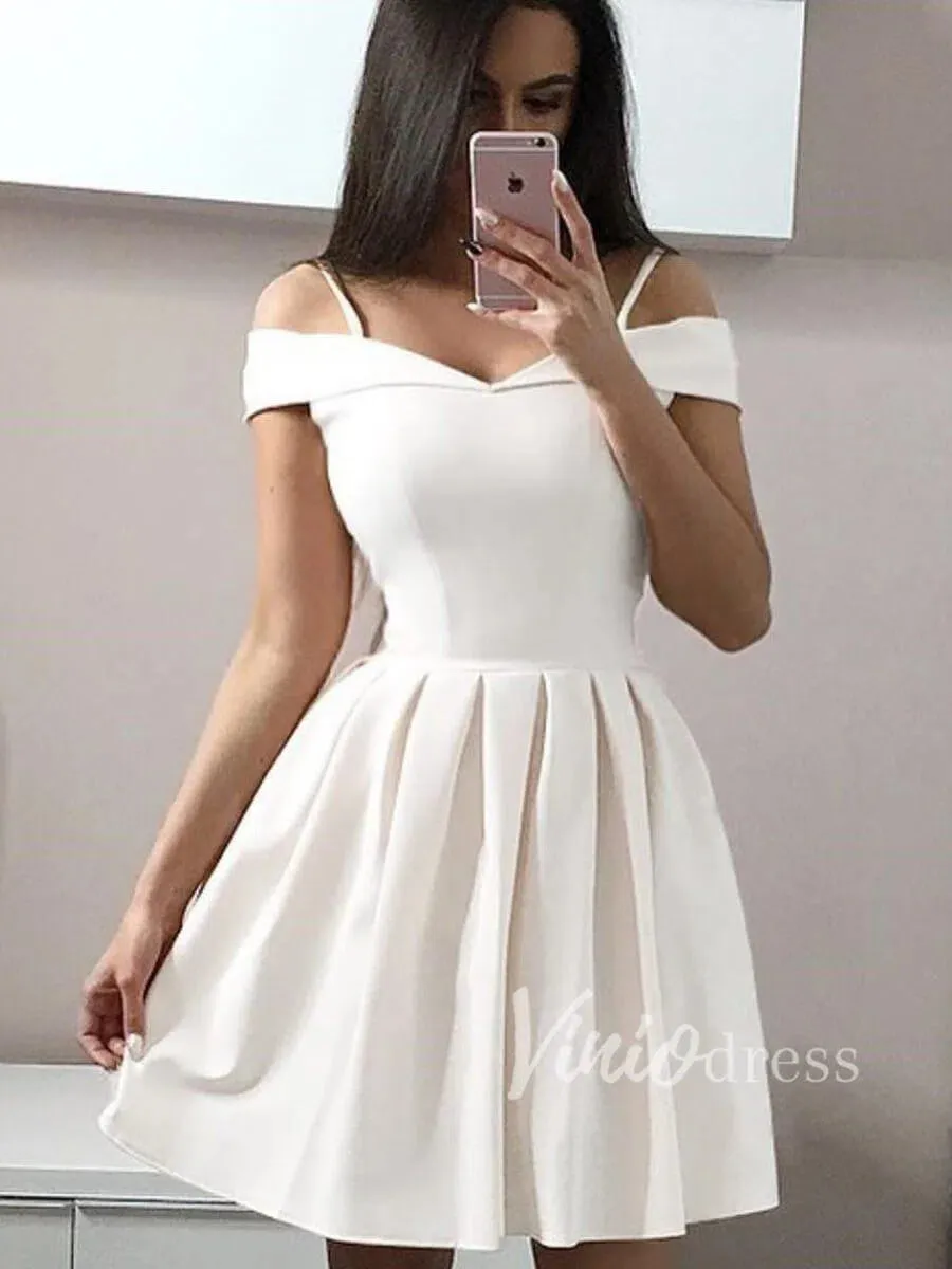 Simple Light Blue Graduation Dresses with Straps SD1141