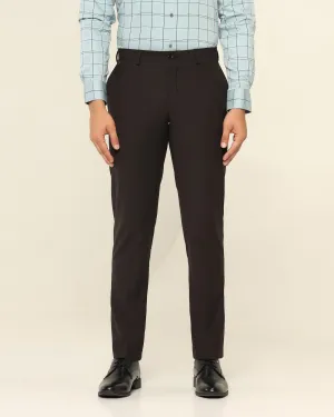 Slim Comfort B-95 Formal Black Solid Trouser - Nedward