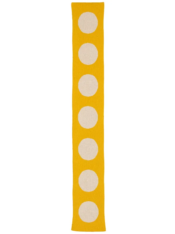 Small Spot Scarf Poppy & Oatmeal