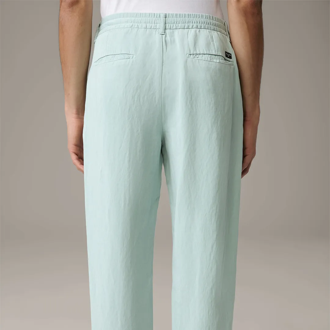 Strellson  Linen mix cloth trousers Saturn, mint