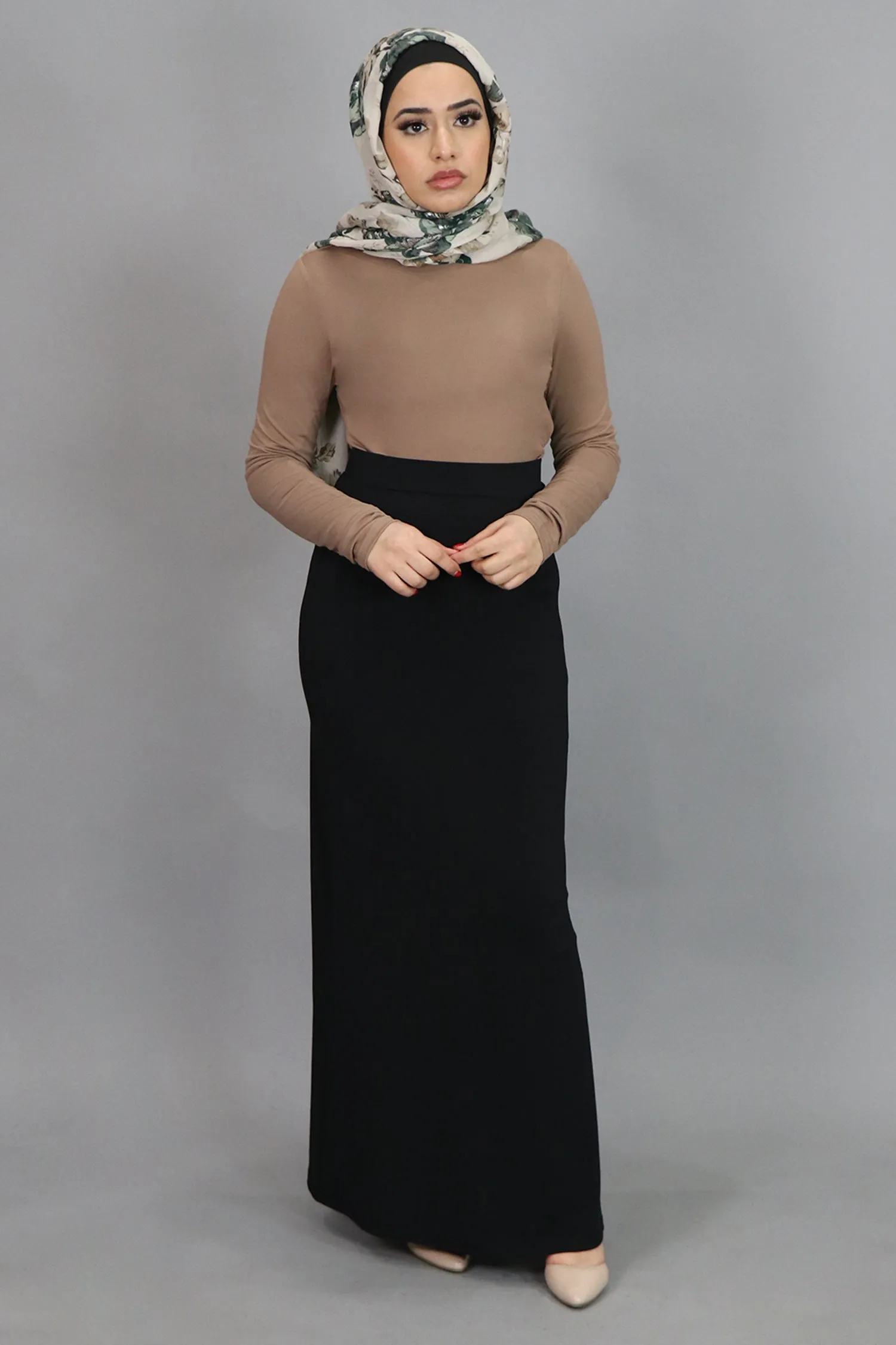 Tan Long Sleeve Top
