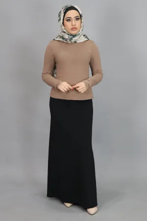 Tan Long Sleeve Top
